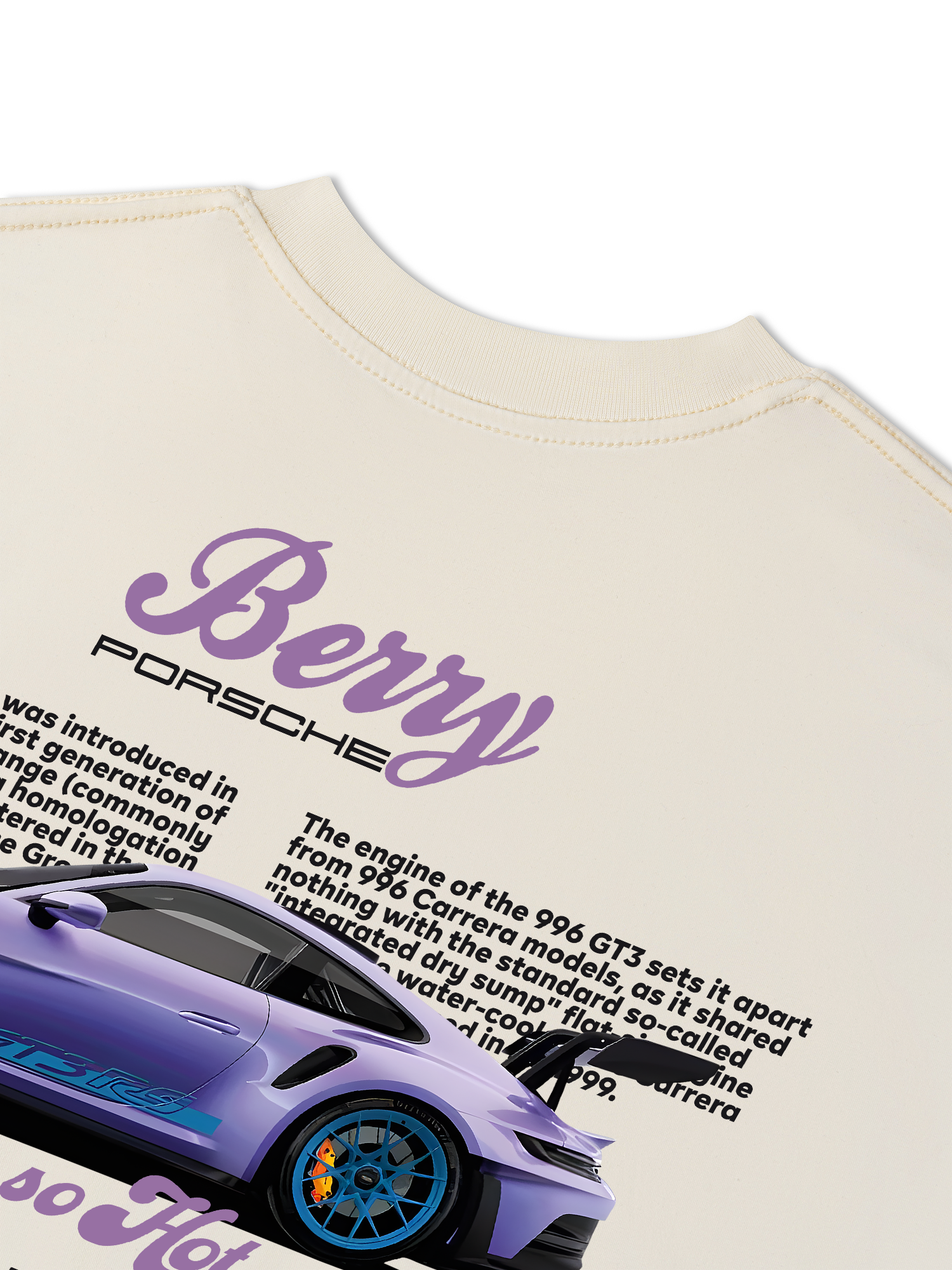 Áo Thun Relaxed Fit Porsche Violet Berry