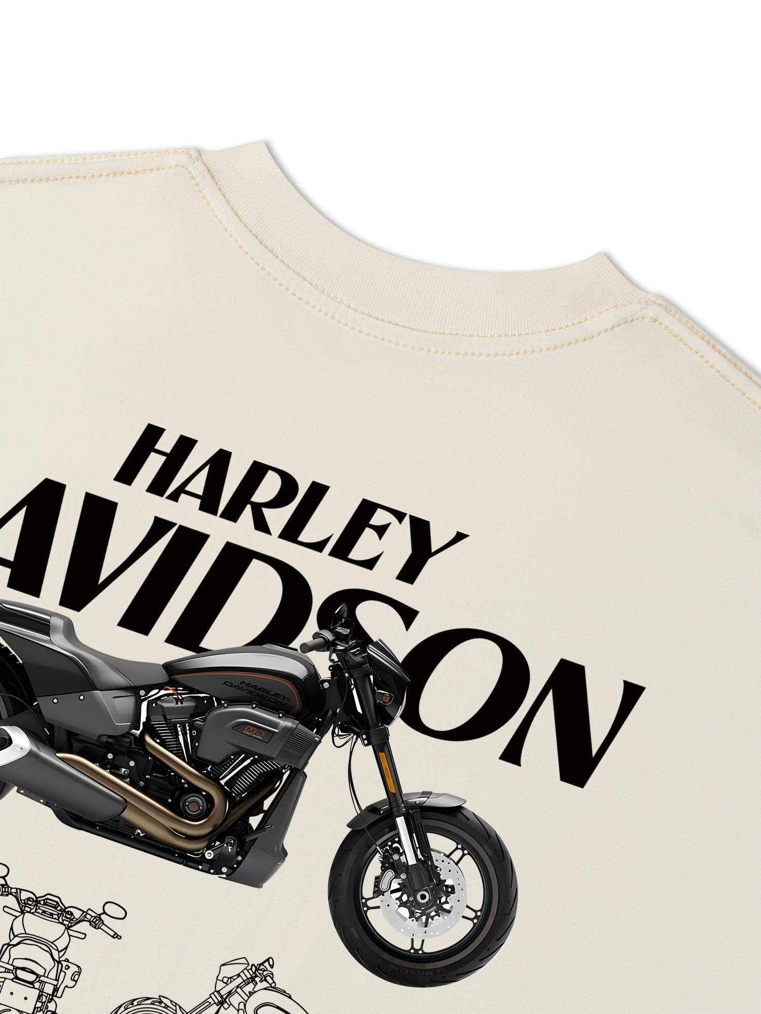 Áo Thun Relaxed Fit Dark Horse Rider Davidson