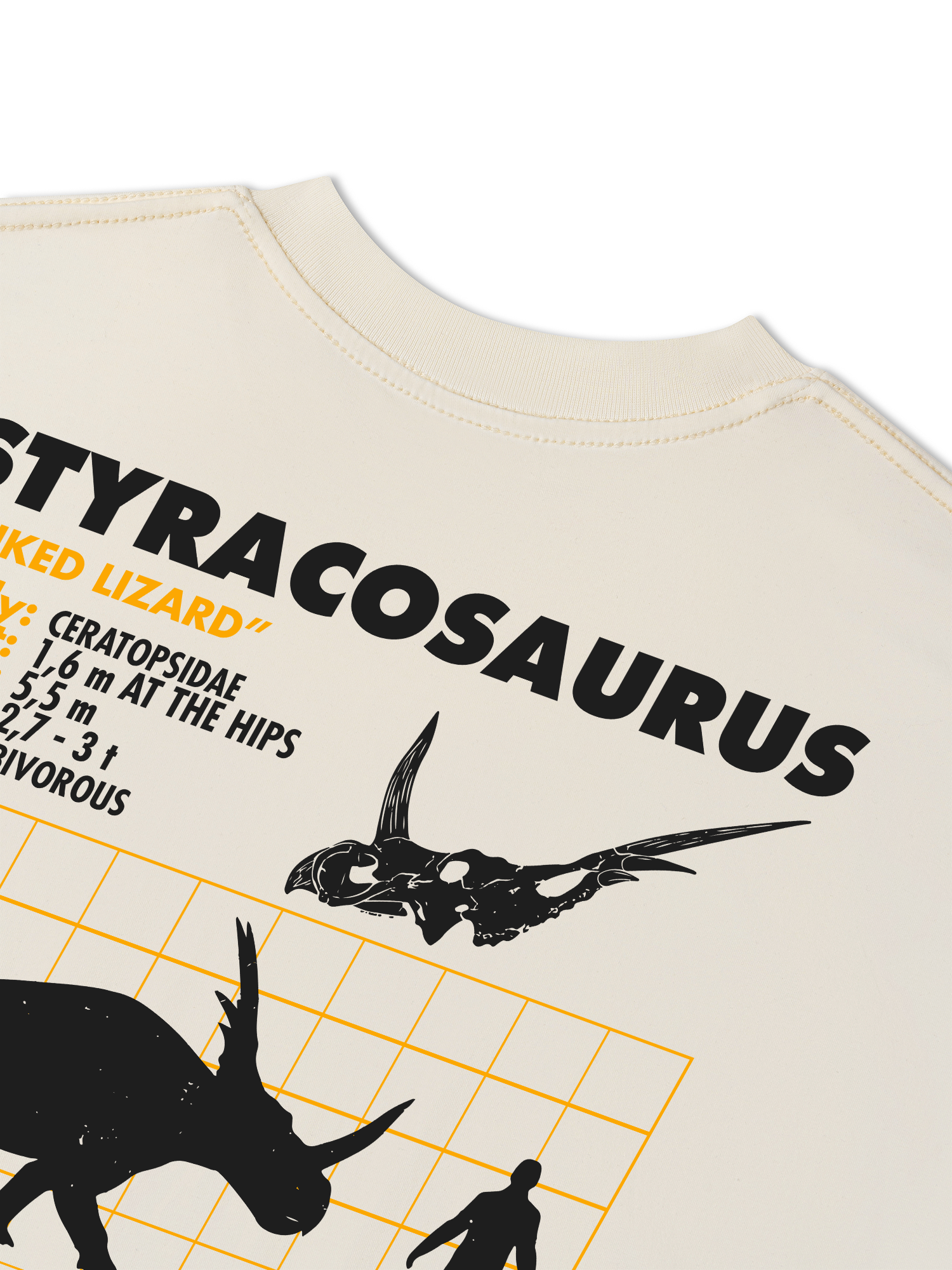 Áo Thun Relaxed Fit Analysis Table Styracosaurus