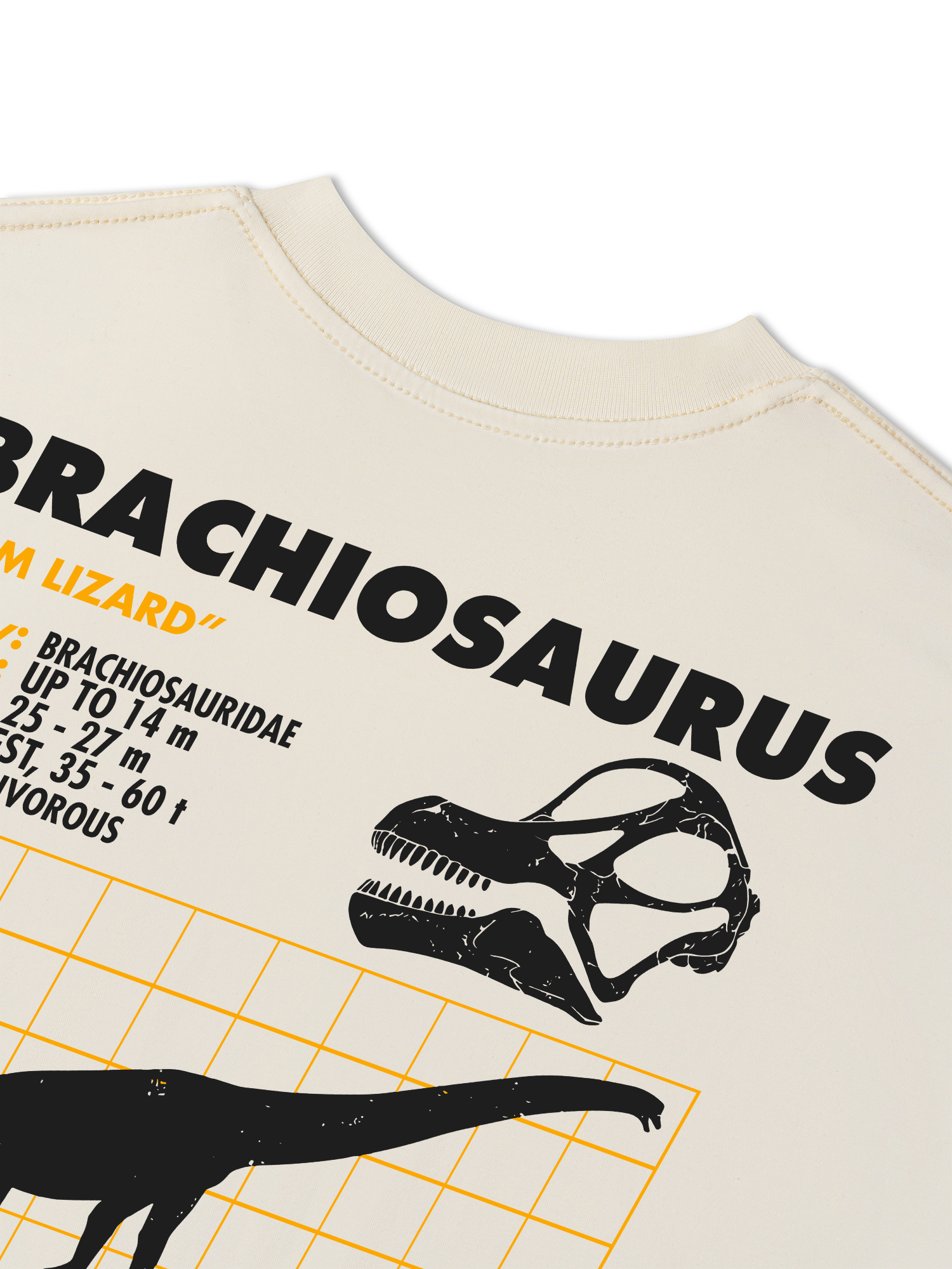 Áo Thun Relaxed Fit Analysis Table Brachiosaurus