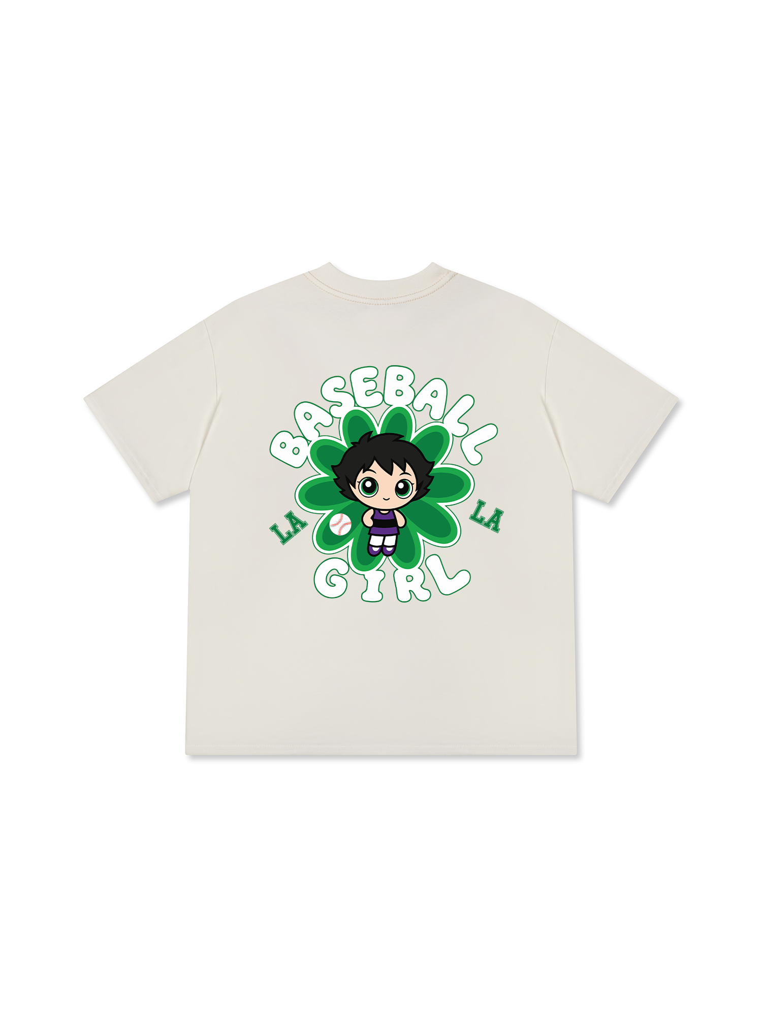 Áo Thun Relaxed Fit Baseball Green LA