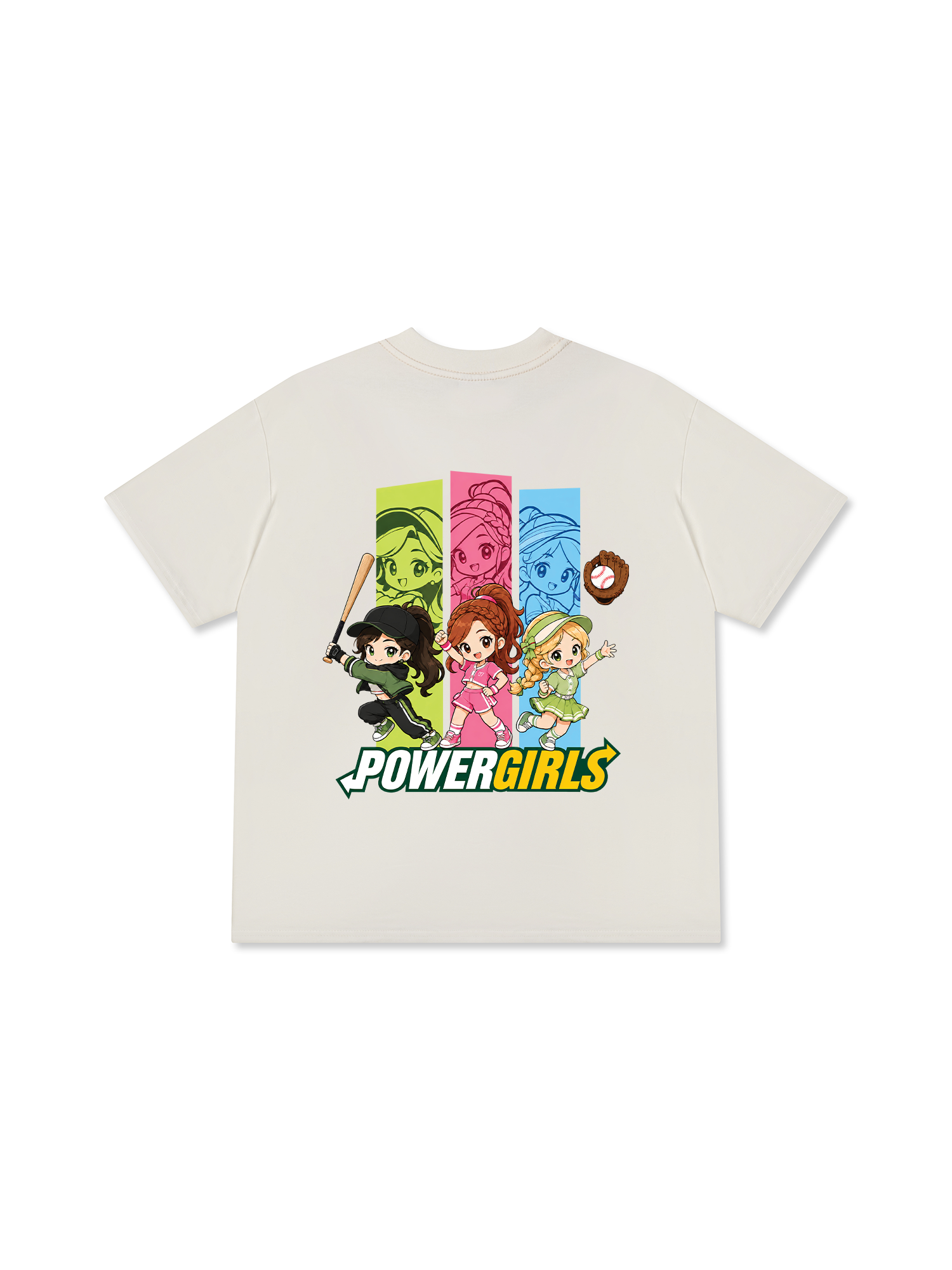 Áo Thun Relaxed Fit Baseball PowerGirl 3