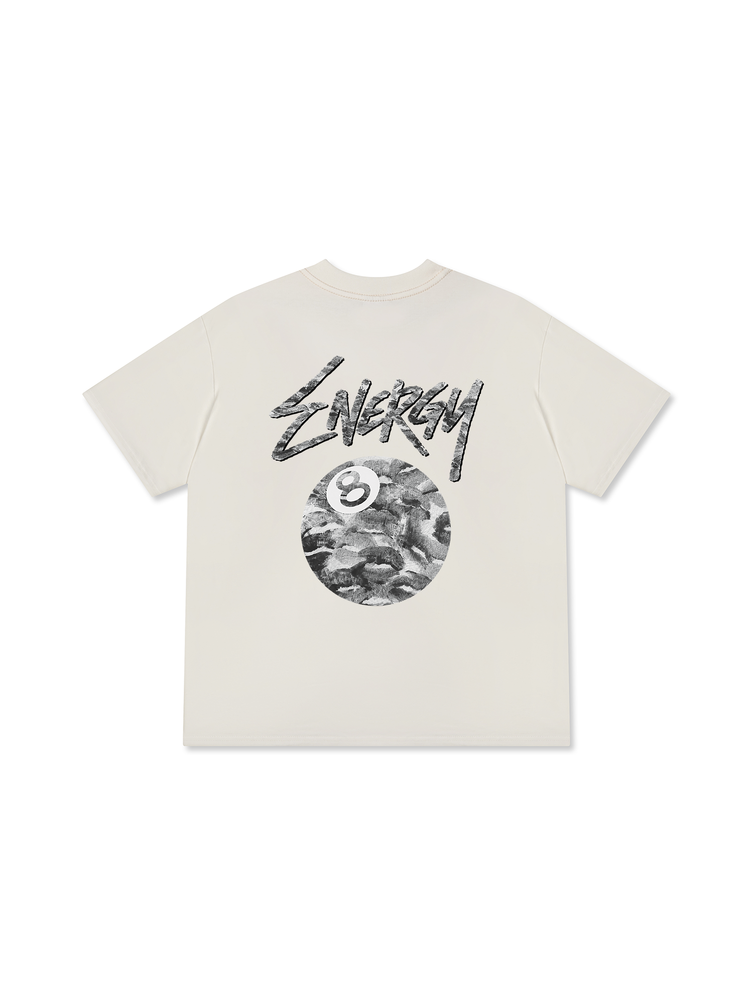 Áo Thun Relaxed Fit Energy Black & White Lucky Kiss