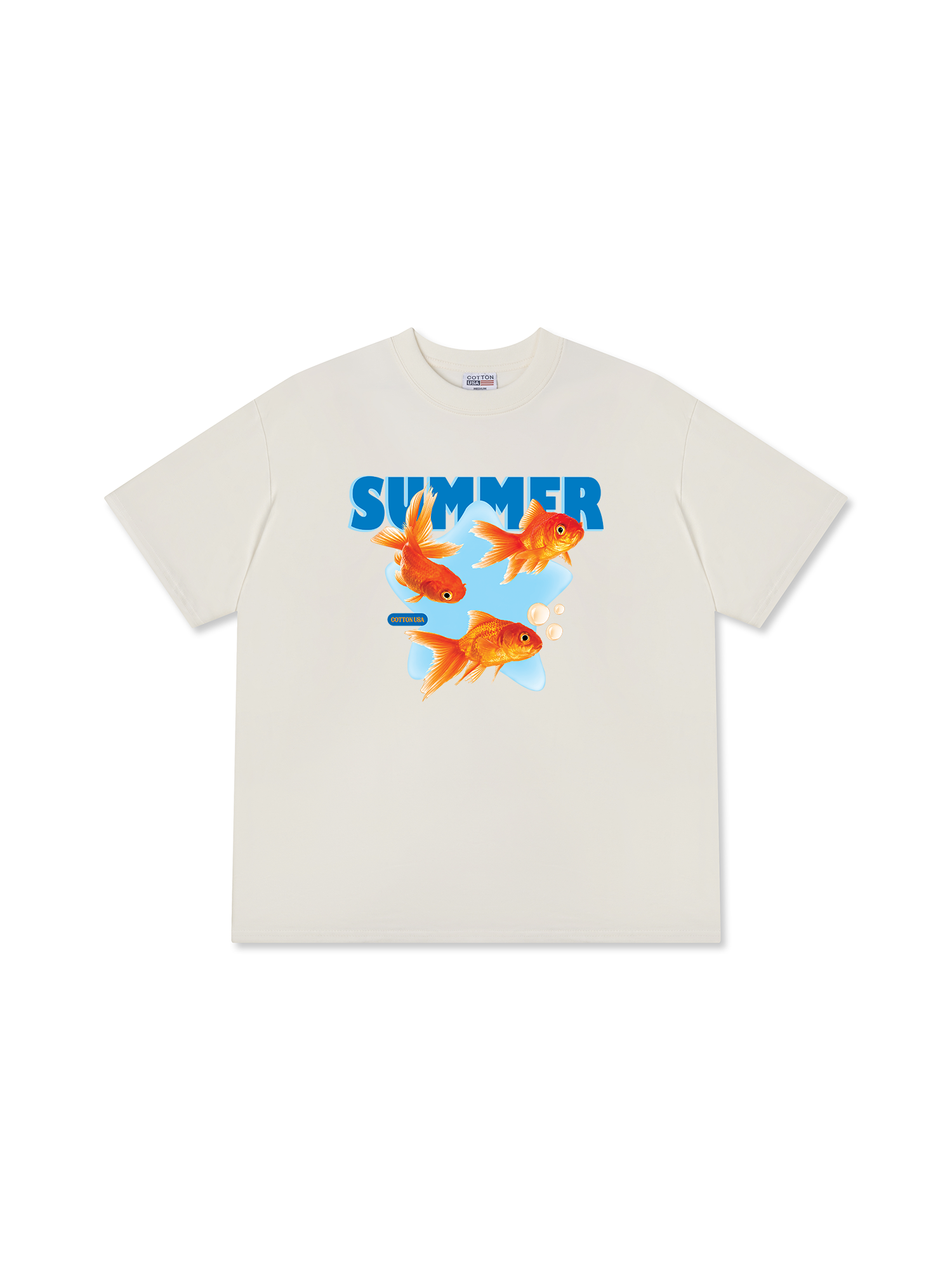 Áo Thun Relaxed Fit Tshirt Tshirt Tropical Summer Goldfish