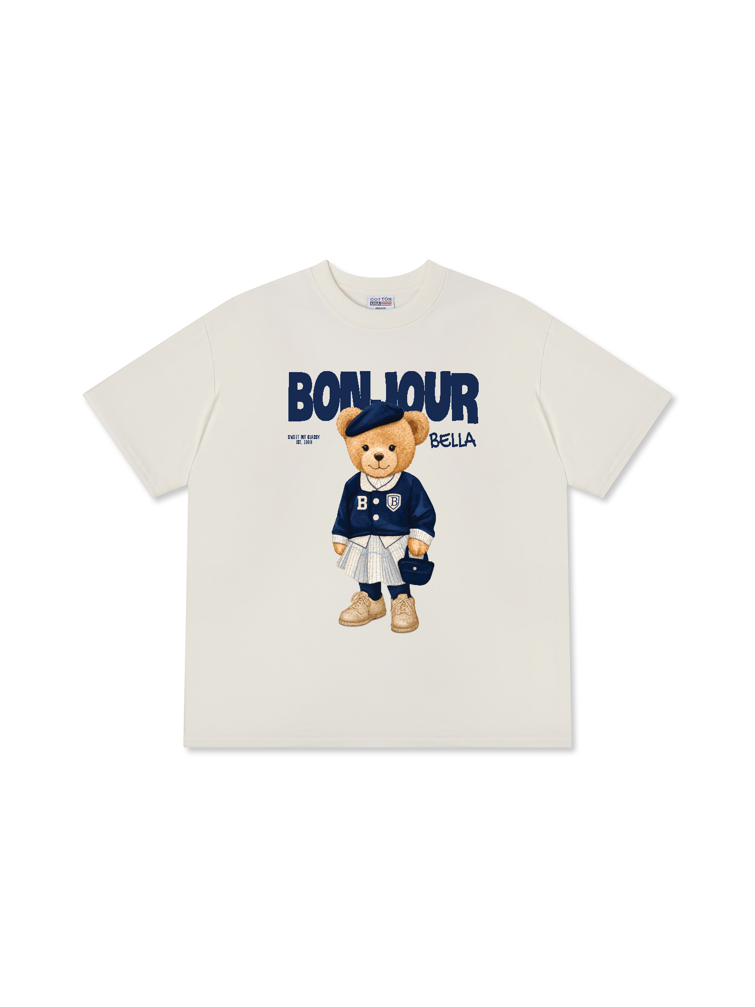 Áo Thun Relaxed Fit Bear Town Bonjour Bella