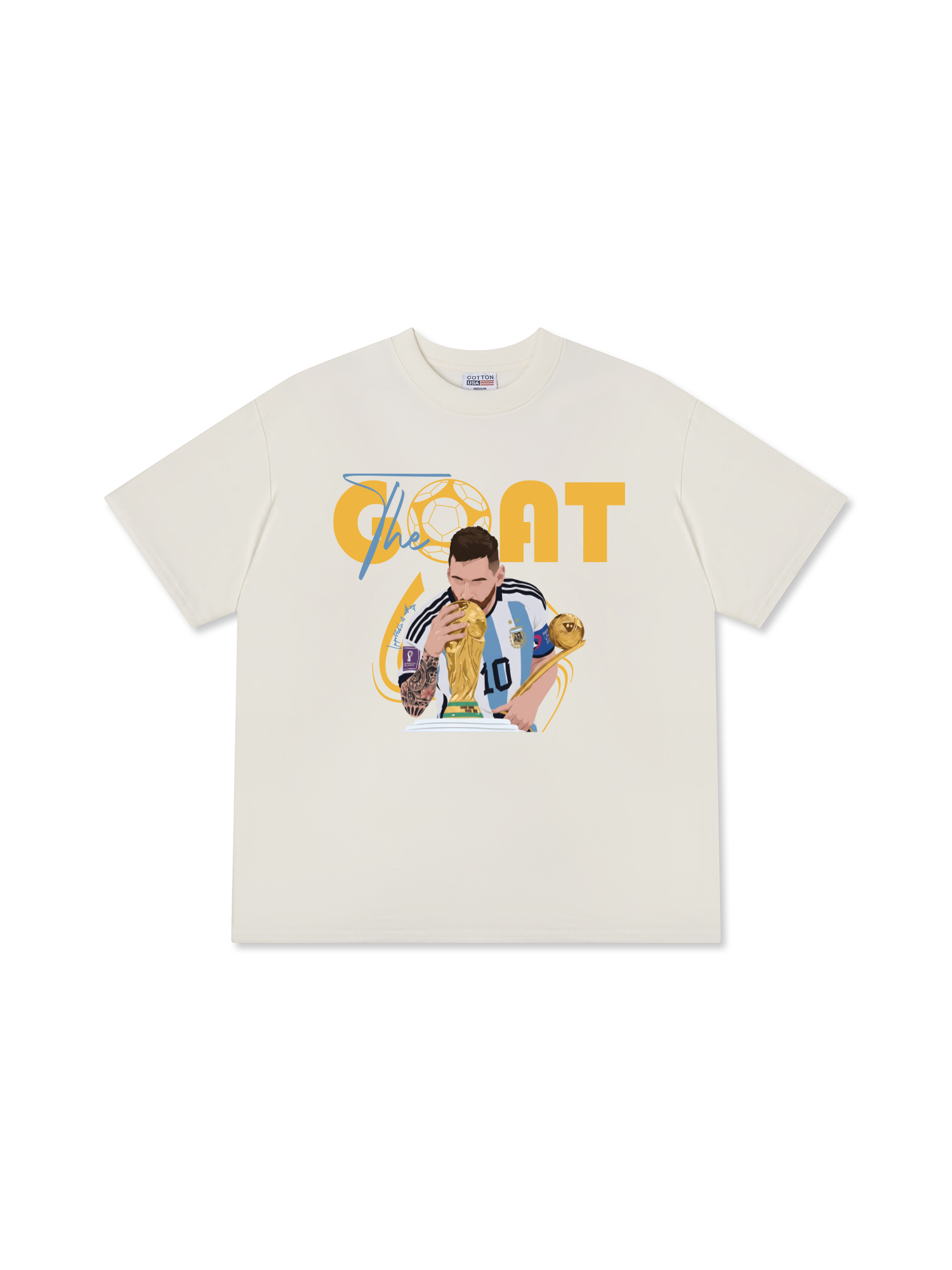 Áo Thun Relaxed Fit Soccer The Goat No 1