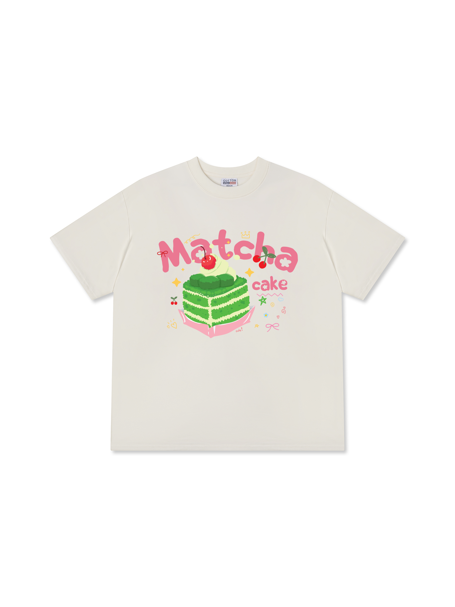 Áo Thun Relaxed Fit Matcha Cake