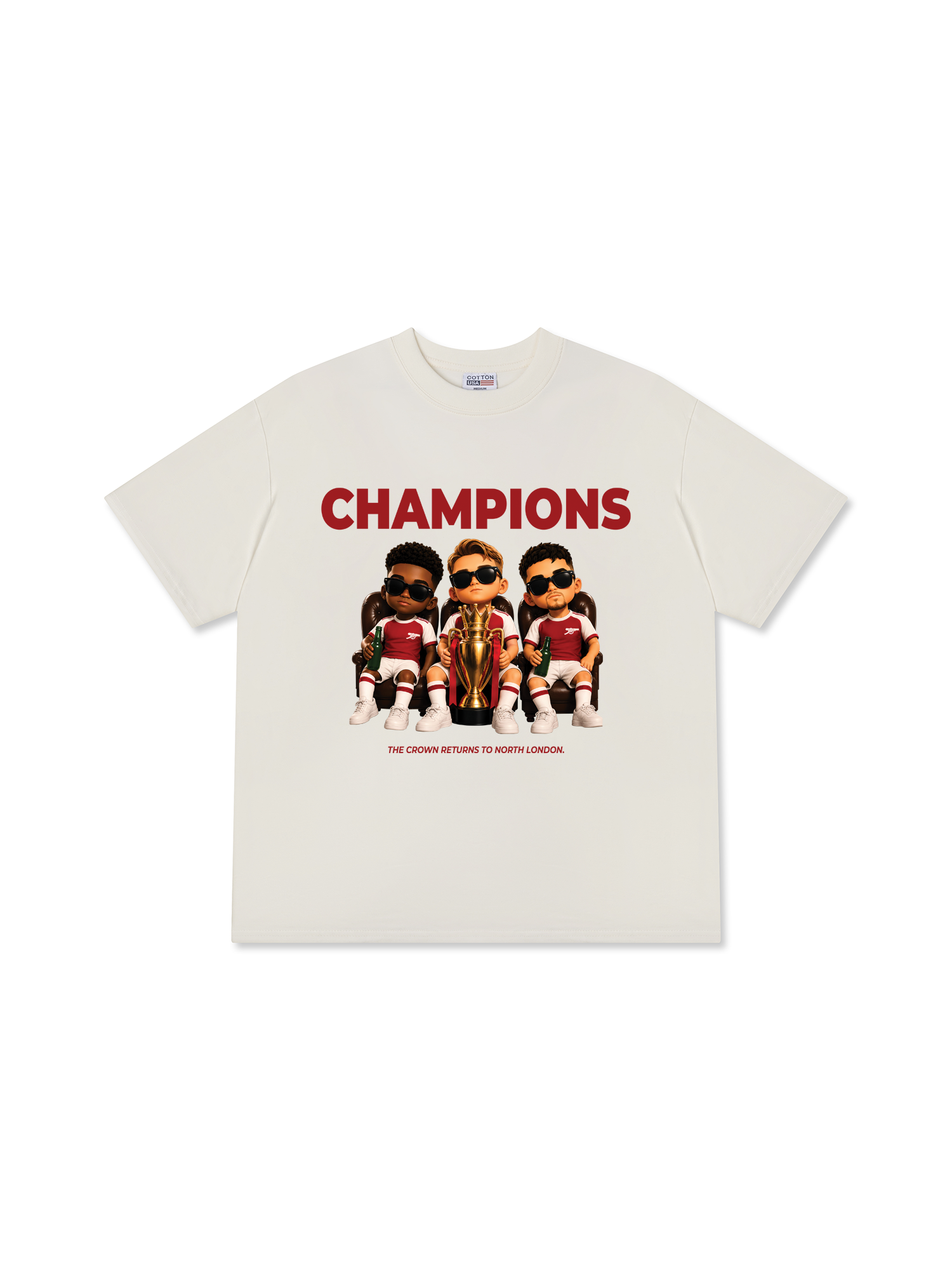 Áo Thun Relaxed Fit Soccer Champions Arsenal