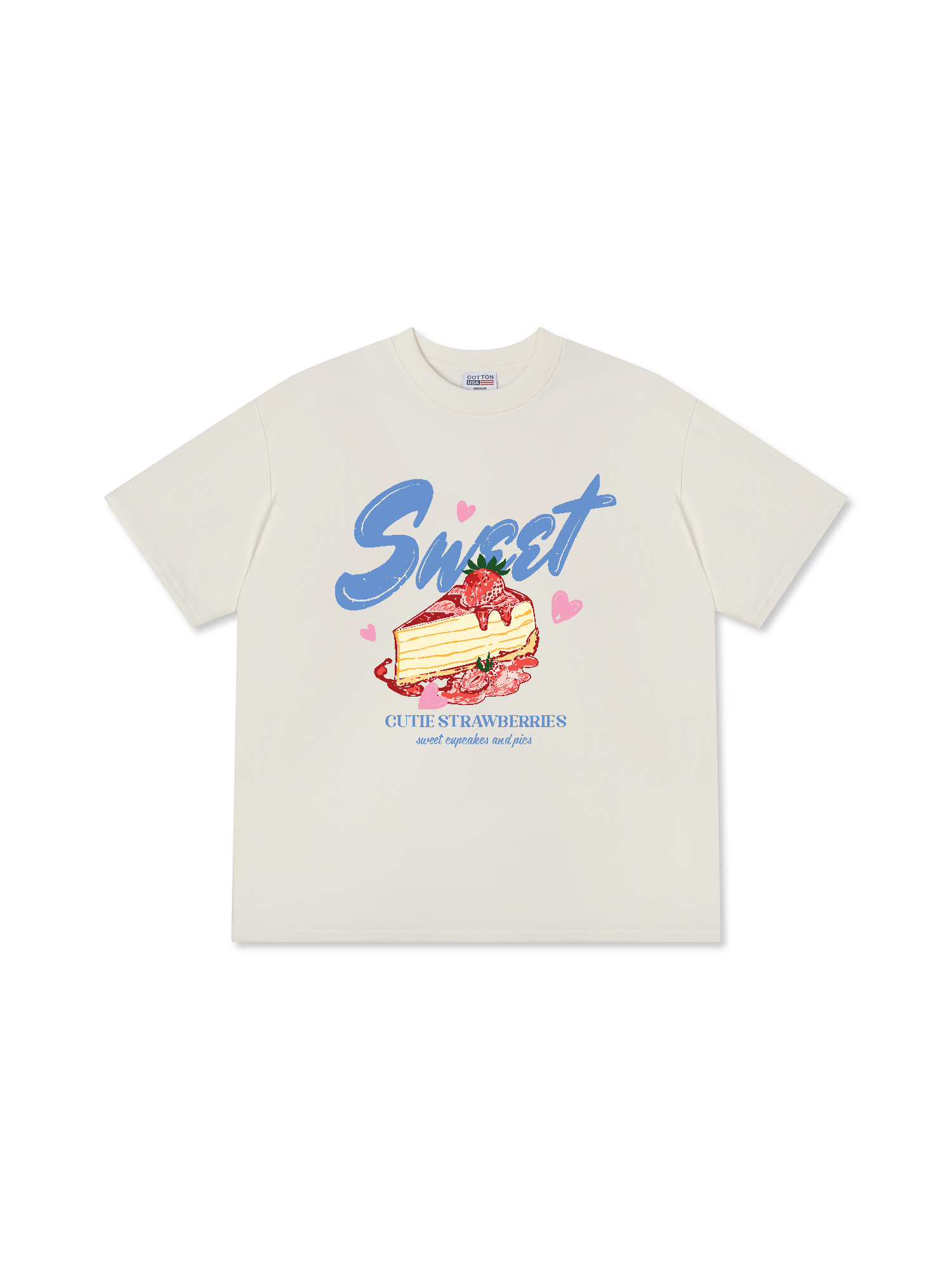 Áo Thun Relaxed Fit Sweet Cutie Strawberries