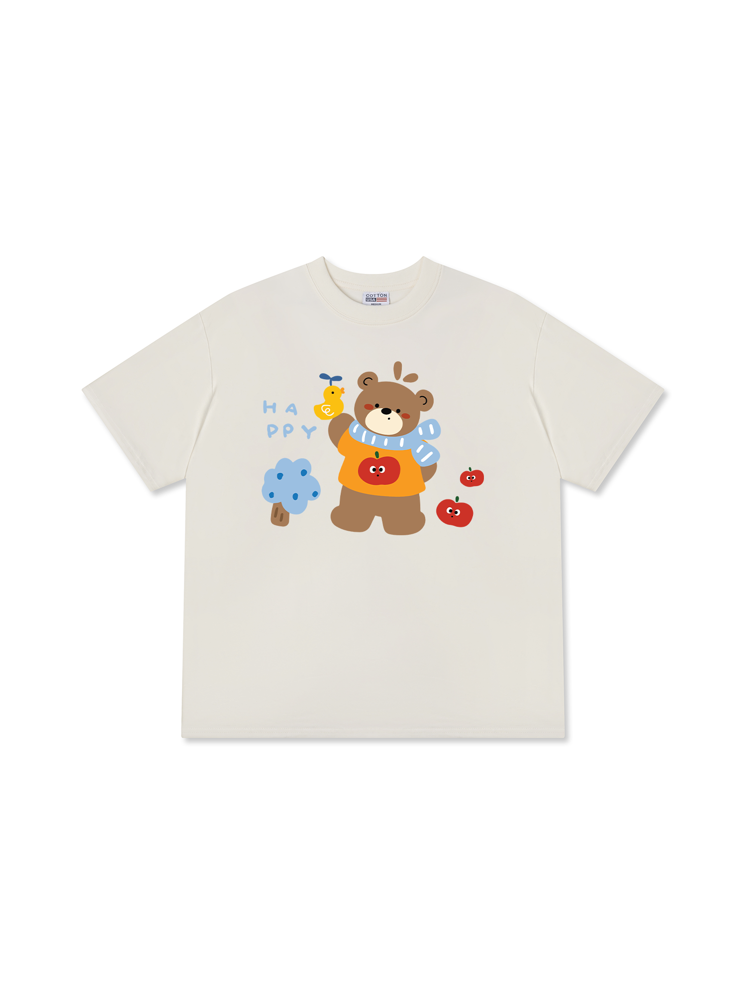 Áo Thun Relaxed Fit Bear Town Happy Bear