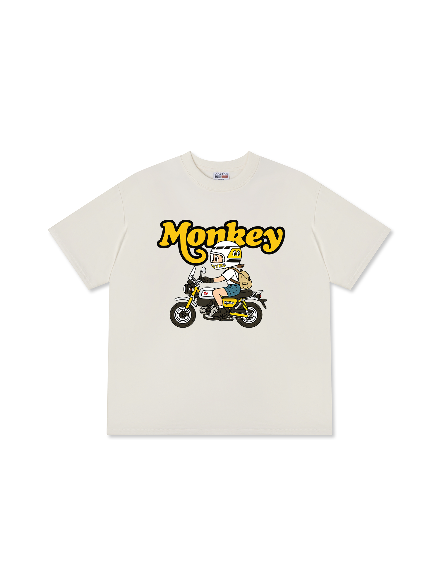 Áo Thun Relaxed Fit Motobike Monkey