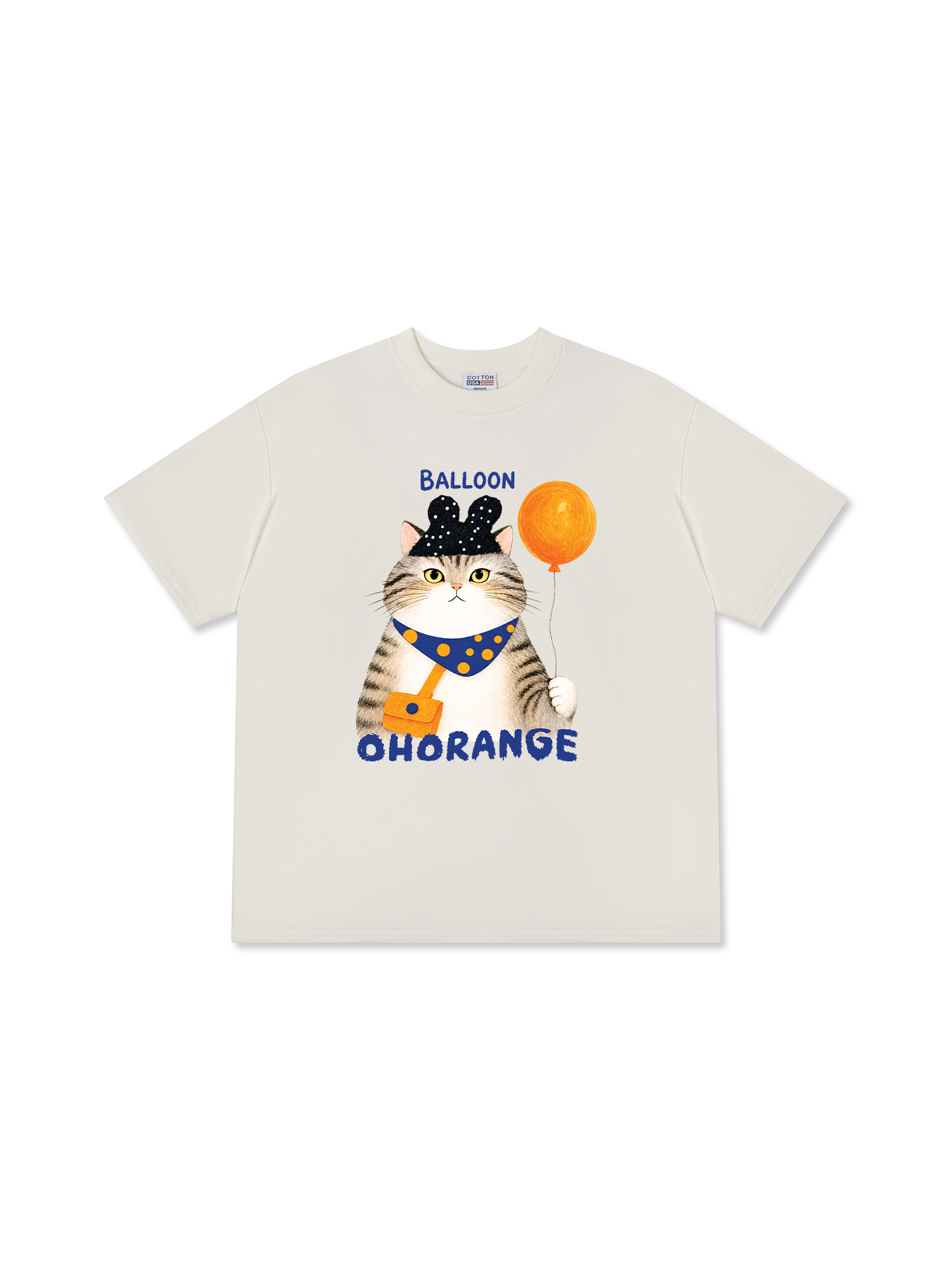 Áo Thun Relaxed Fit Soft Paw Meaw With Balloon
