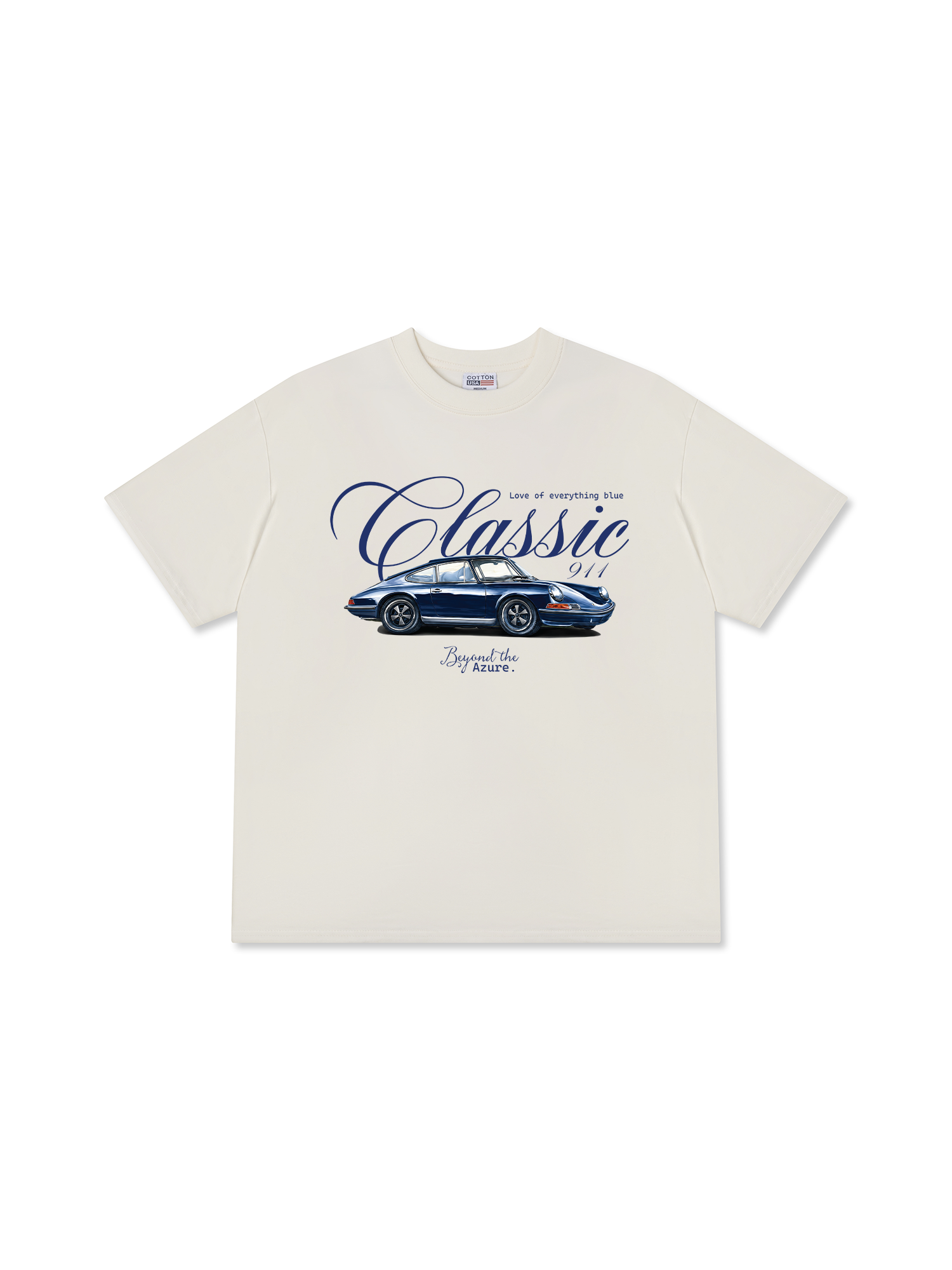 Áo Thun Relaxed Fit Car Love Of Everything Blue Classic 911