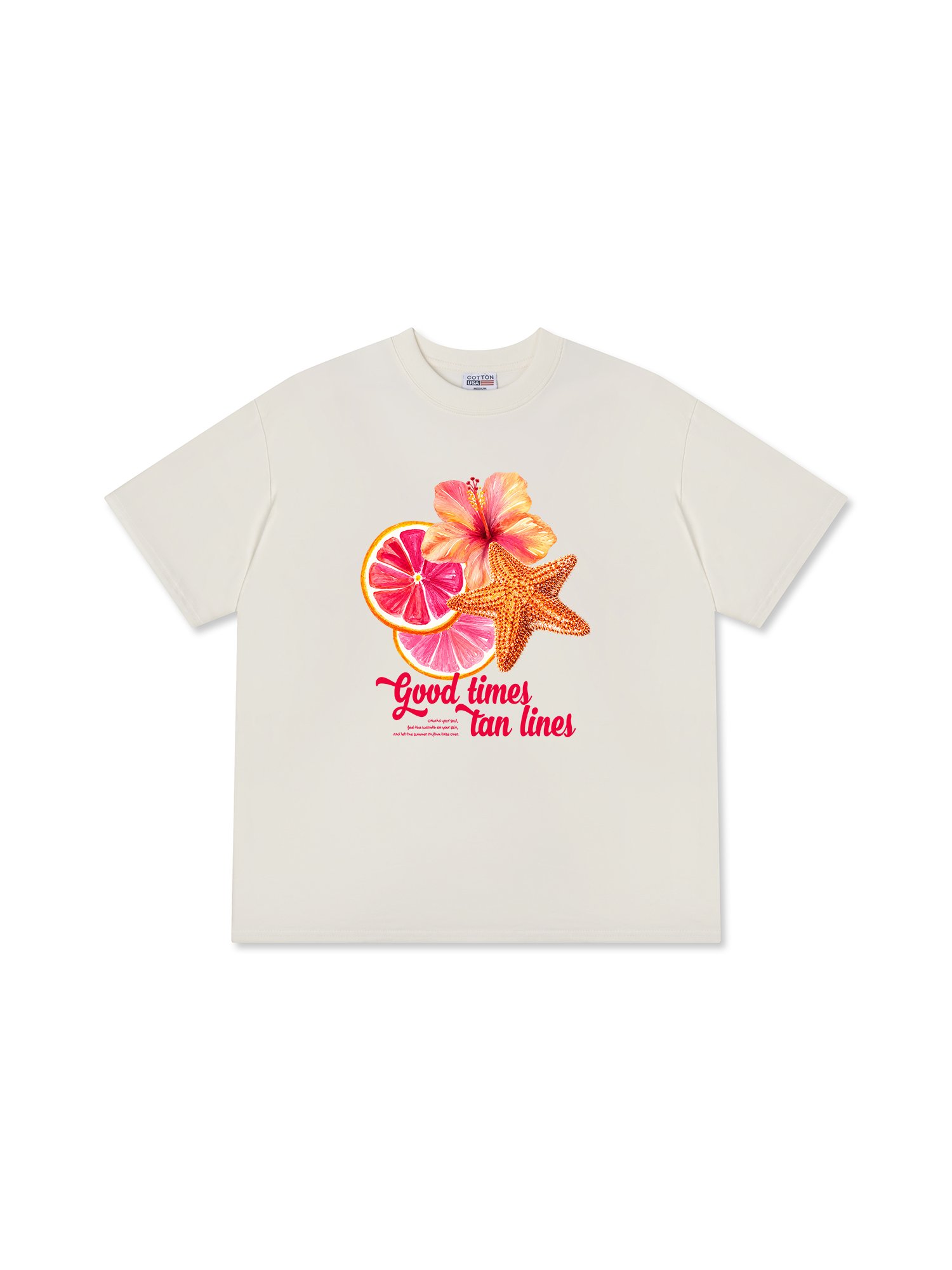Áo Thun Relaxed Fit Tshirt Tropical Good Time & Tan Lines
