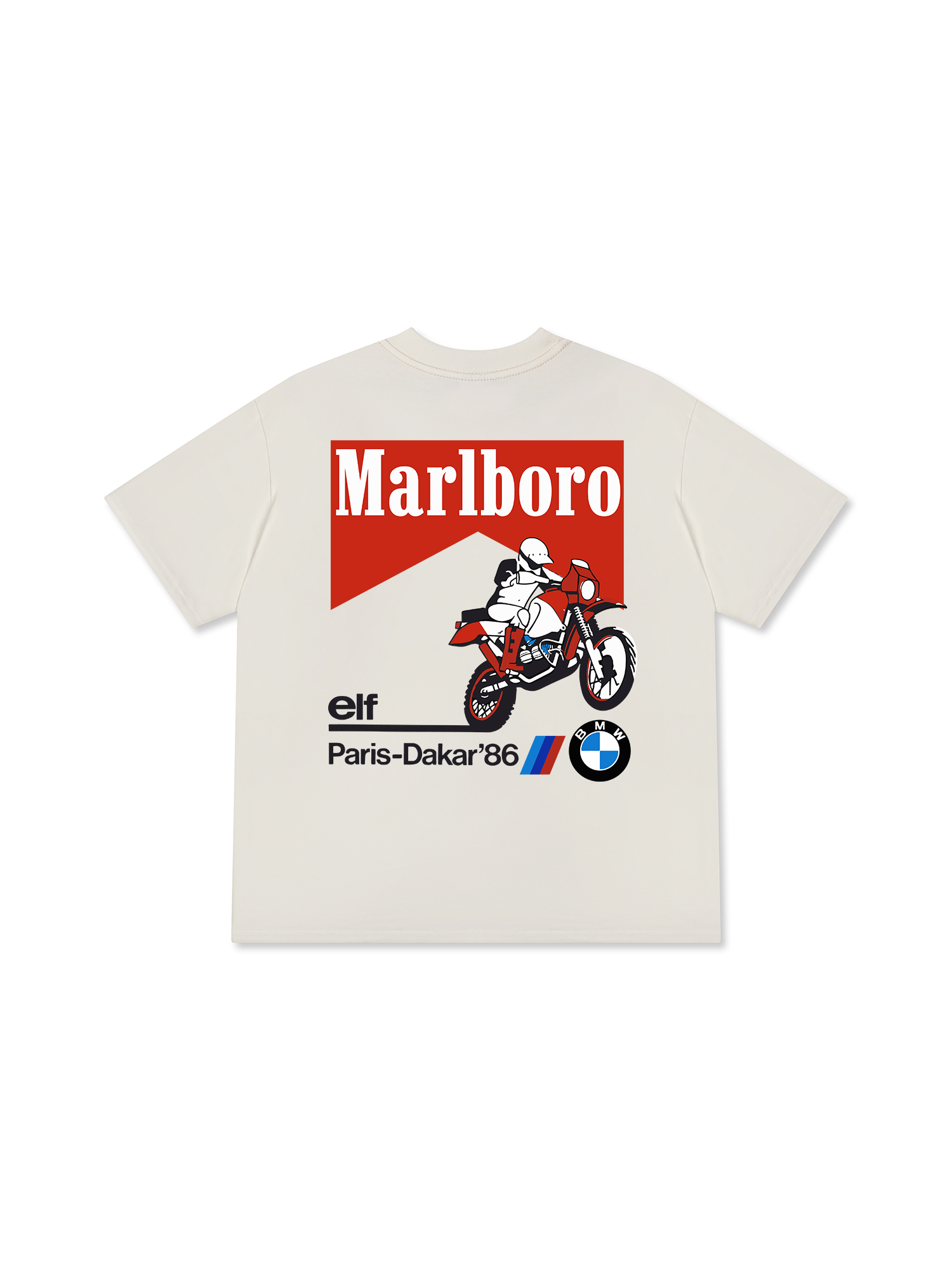 Áo Thun Relaxed Fit Marlboro Paris Dakar 86