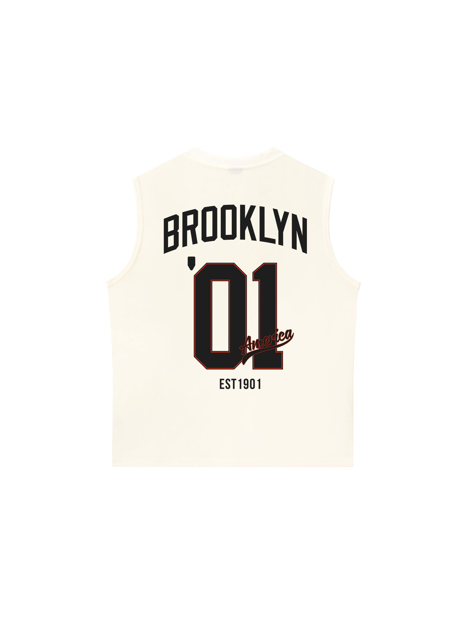 Áo Ba Lỗ Relaxed Fit Baseball Brooklyn America