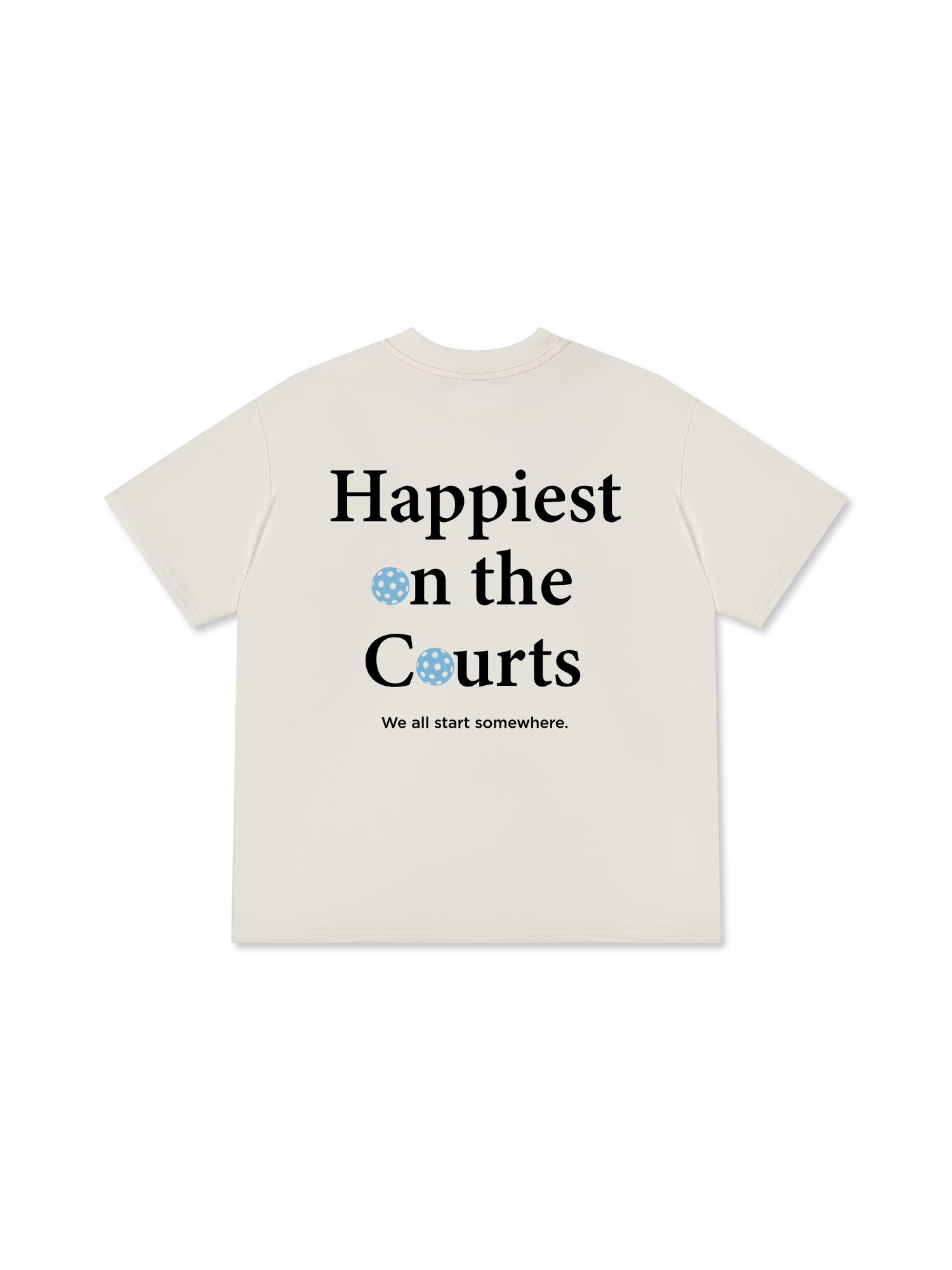 Áo Thun Relaxed Fit Pickleball Happiest on the Courts