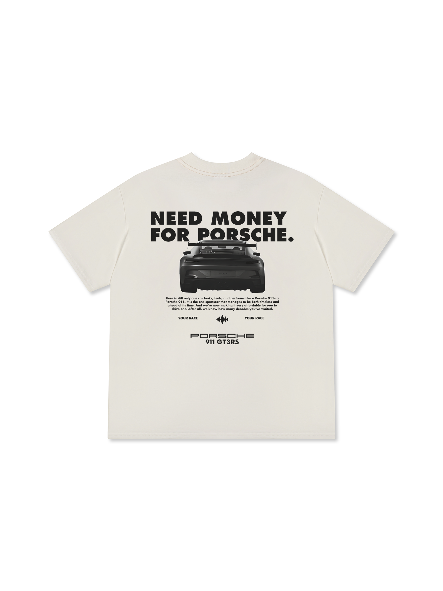 Áo Thun Relaxed Fit Porsche All Black 911 GT3RS