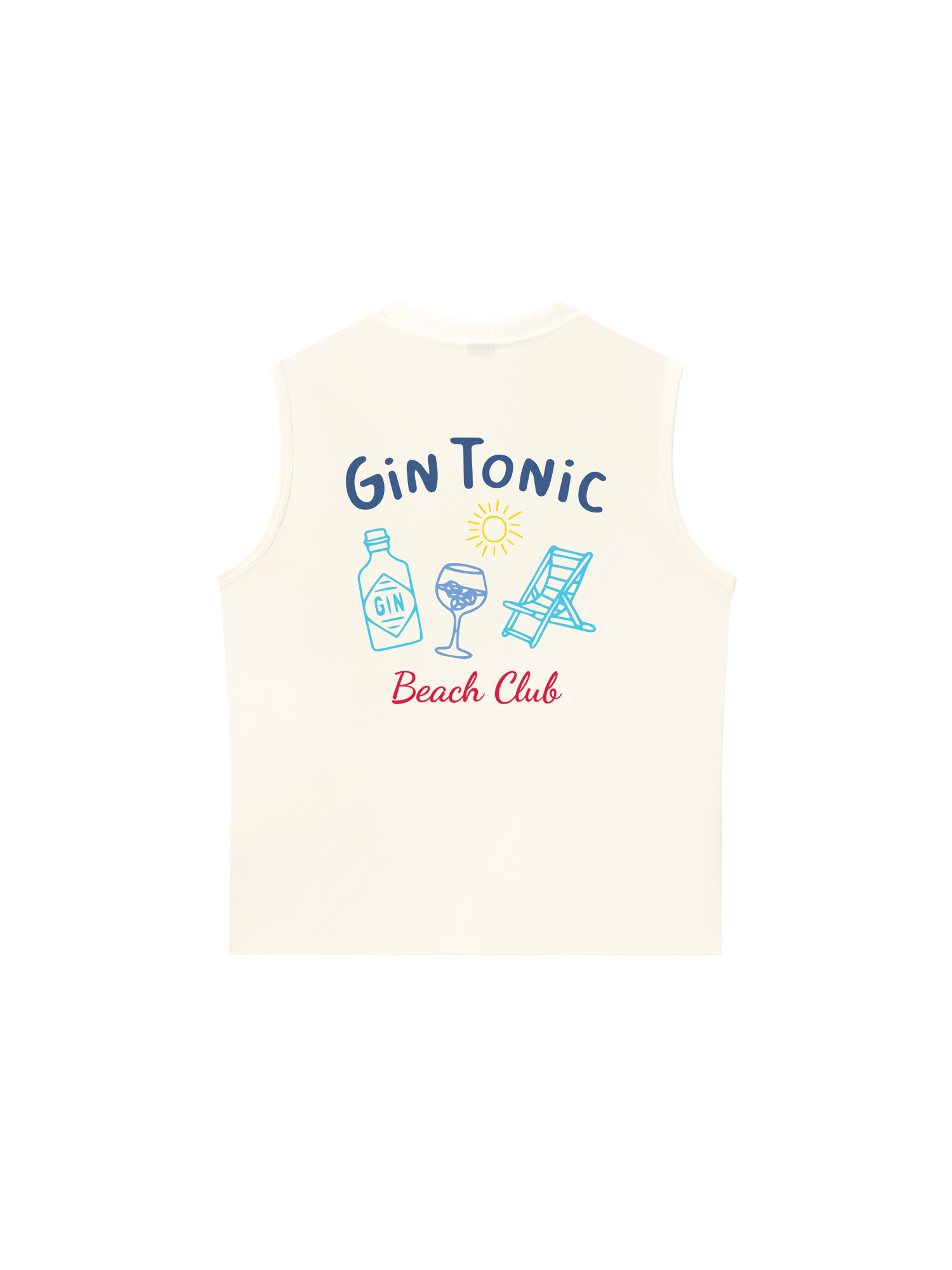 Áo Ba Lỗ Relaxed Fit Gin Tonic Beach Club