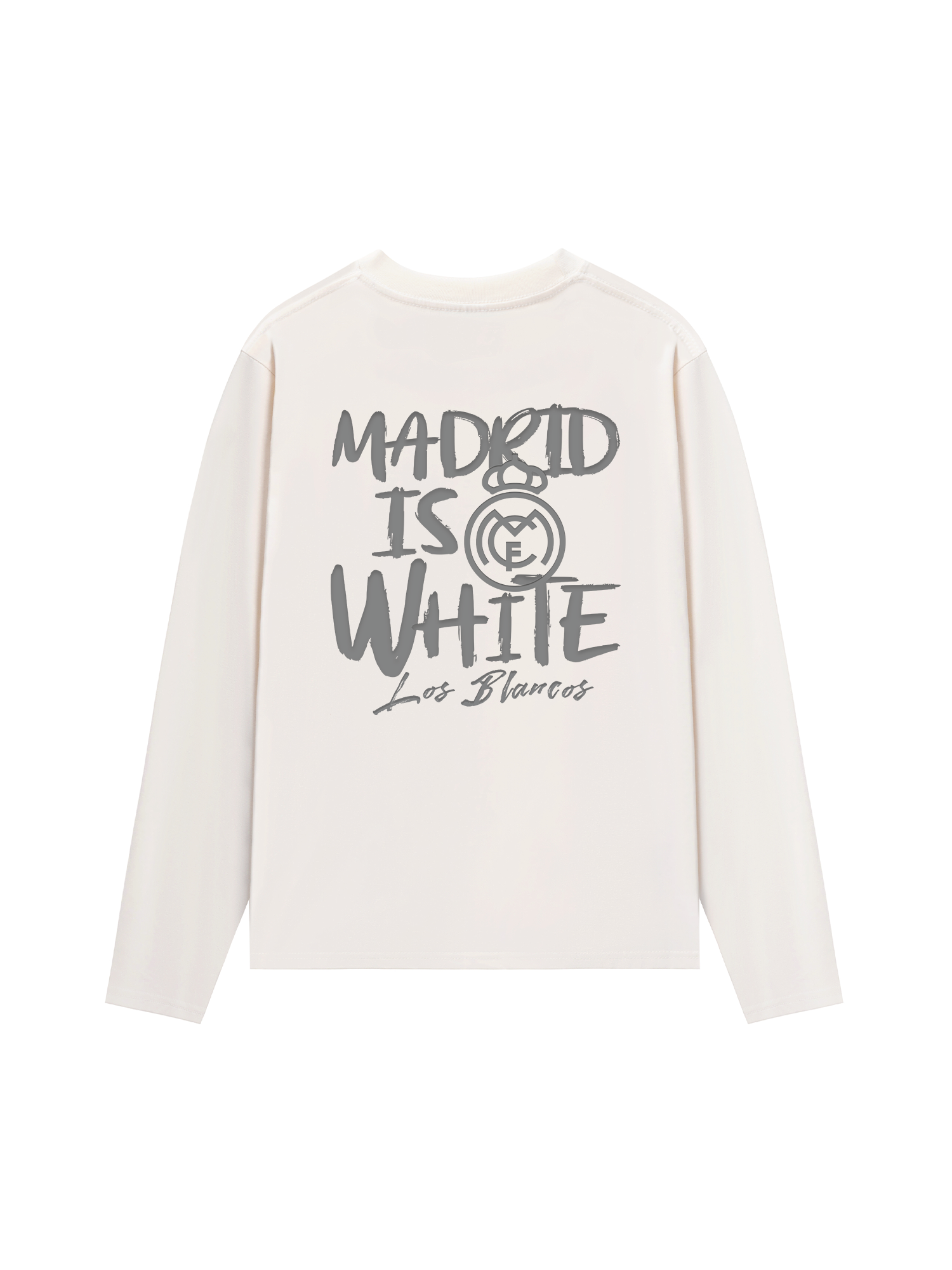 Áo Thun Dài Tay Real Marid Marid Is White