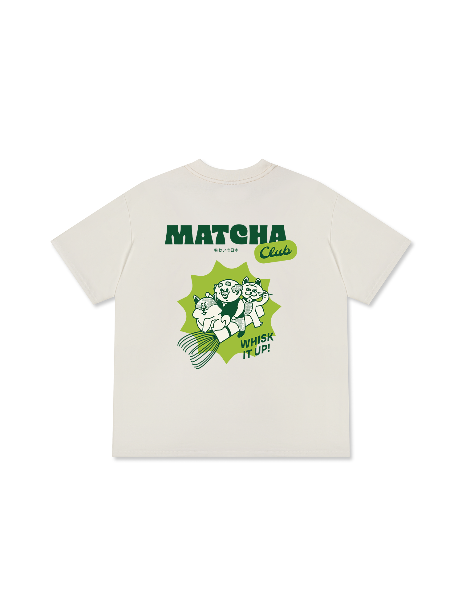 Áo Thun Relaxed Fit Daily Cup Matcha Club