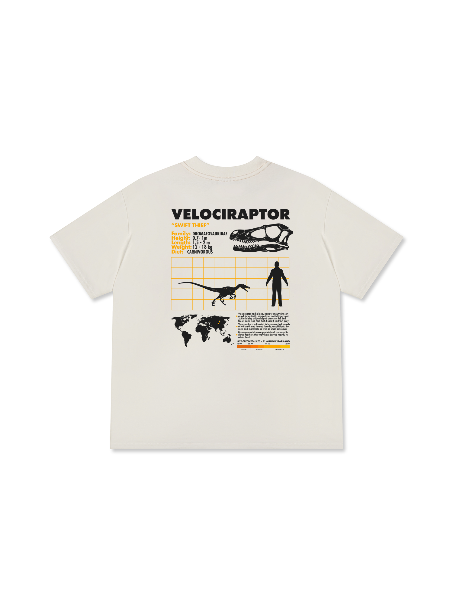 Áo Thun Relaxed Fit Analysis Table Velociraptor