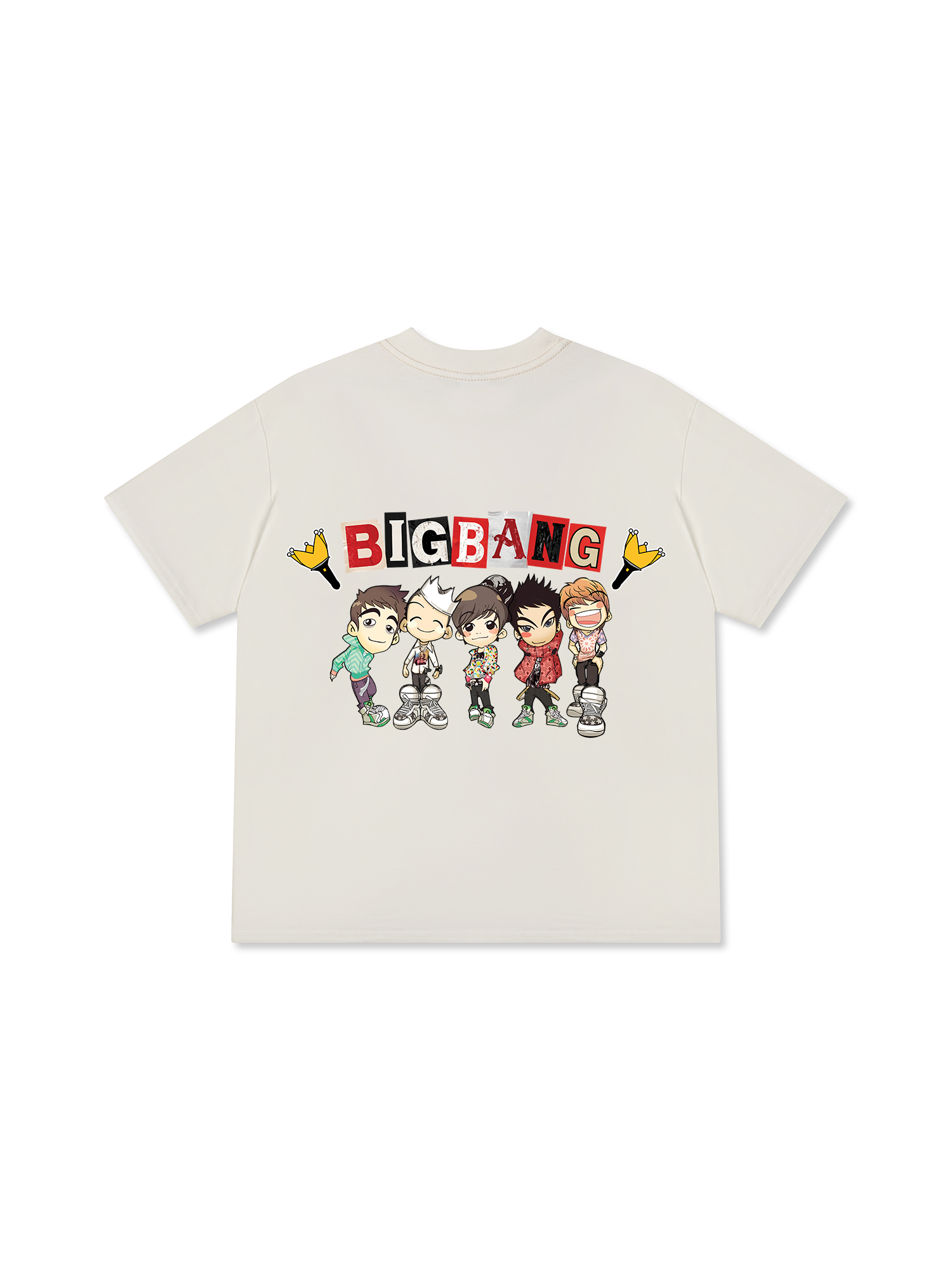 Áo Thun Relaxed Fit Idol Big Bang Futuristic Chrome Graphic Tee