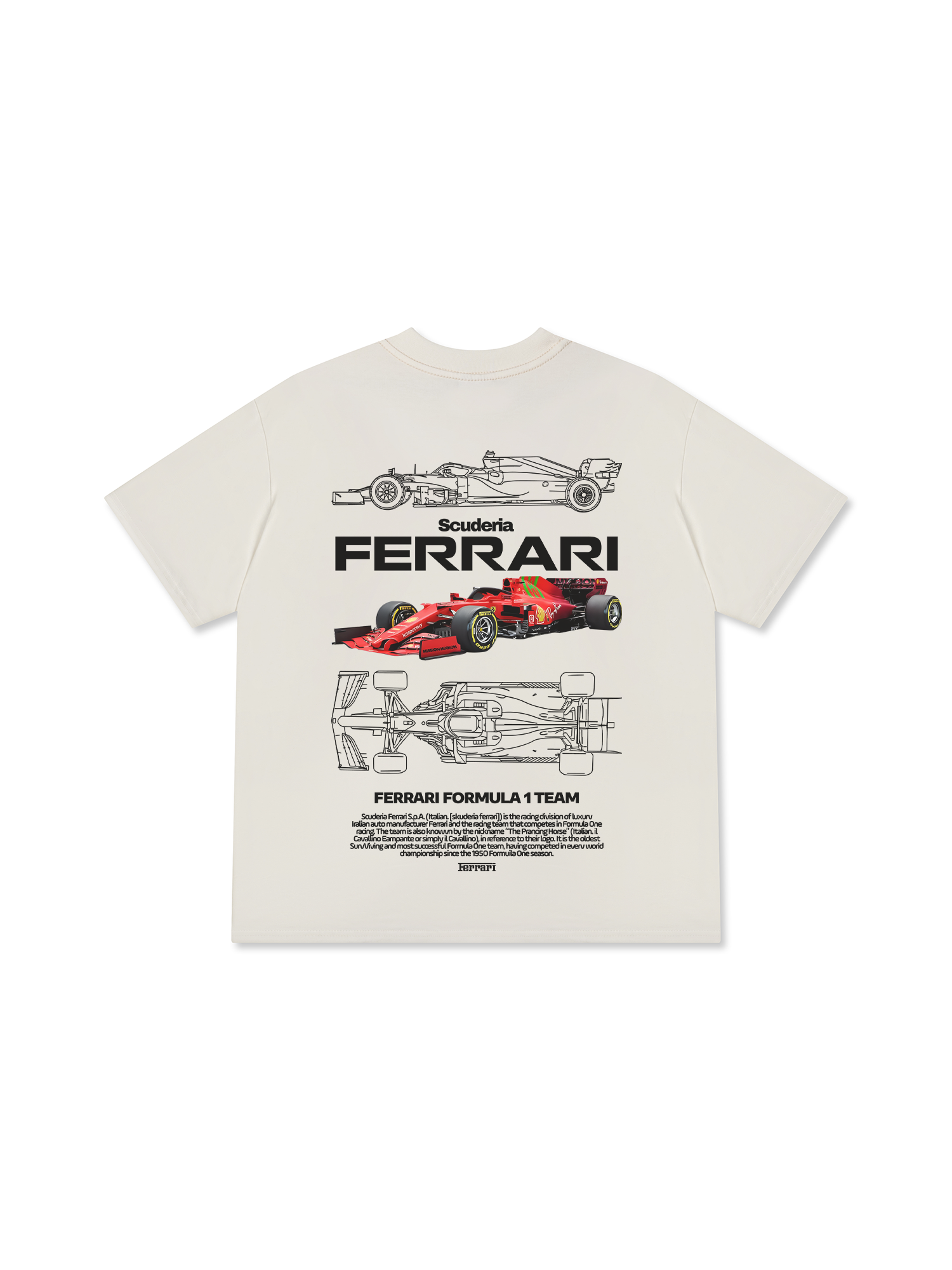 Áo Thun Relaxed Fit Ferrari The Pracing Horse