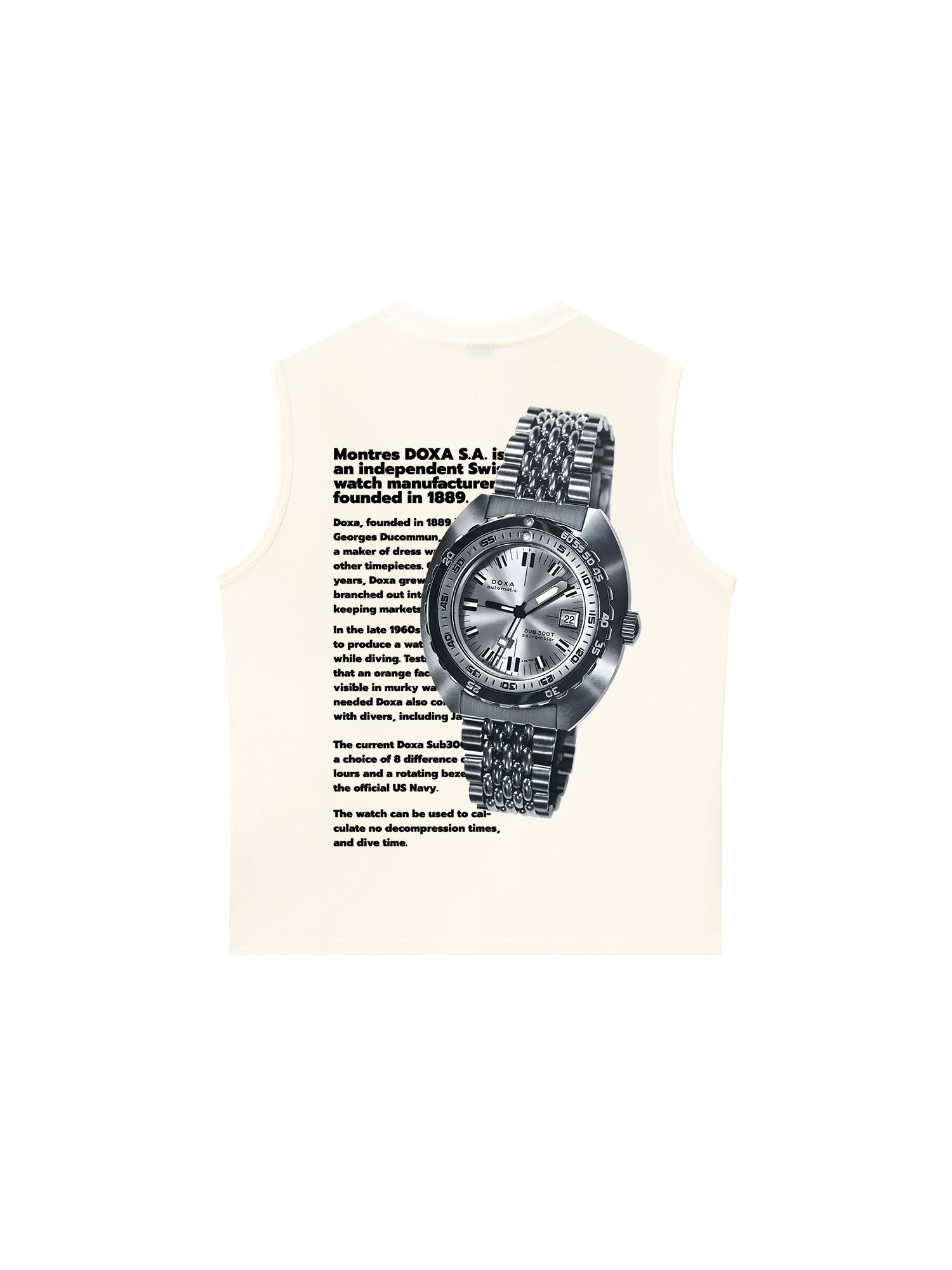 Áo Ba Lỗ Relaxed Fit Watch Doxa X300
