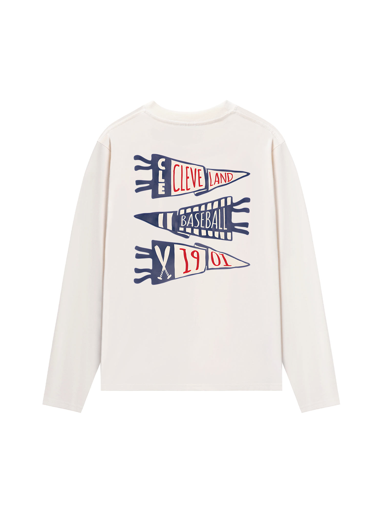 Áo Thun Dài Tay Baseball Cleve Land