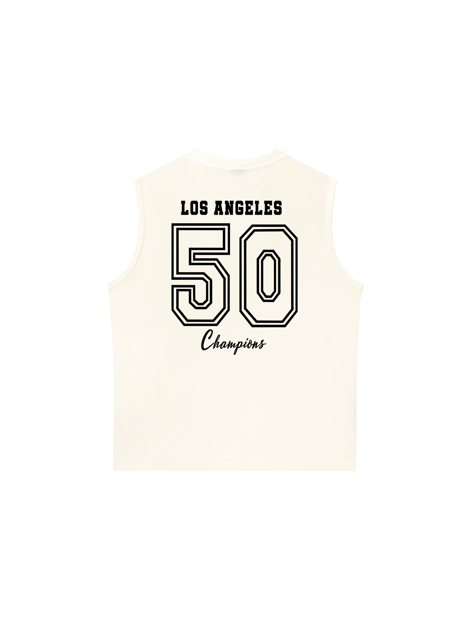 Áo Ba Lỗ Relaxed Fit Los Angeles Champions Black&White