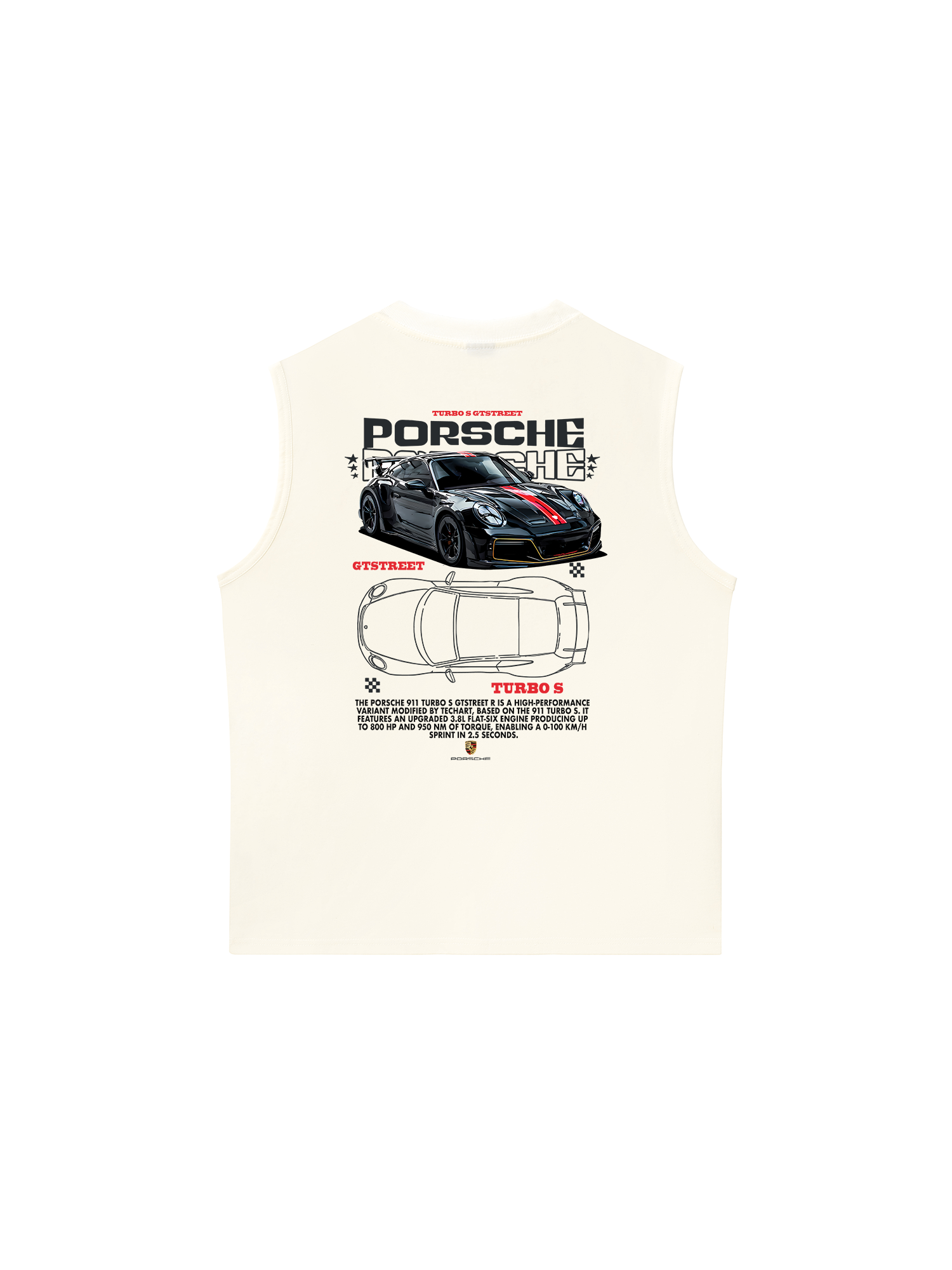 Áo Ba Lỗ Relaxed Fit Porsche Turbo S GTSTREET