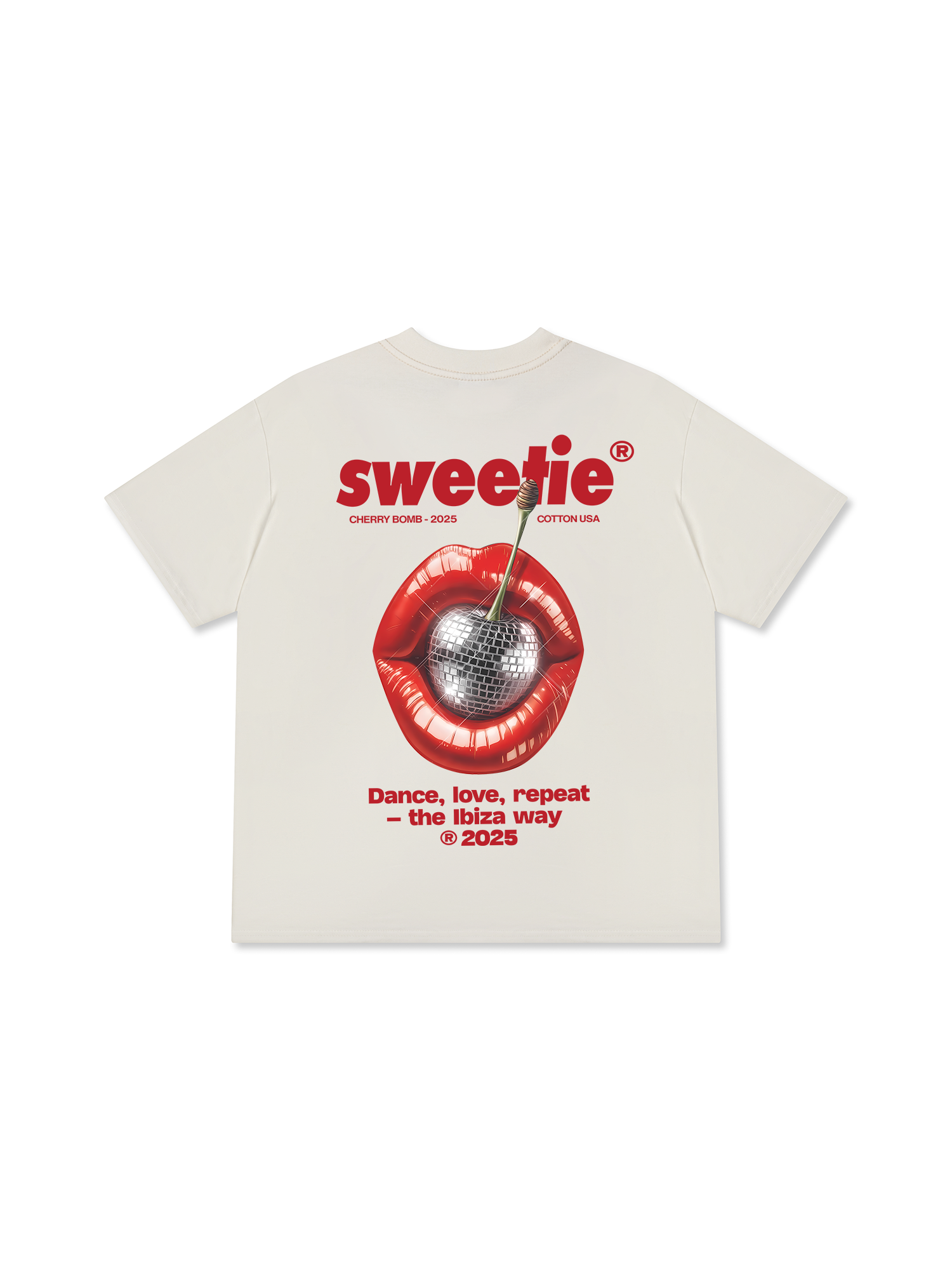 Áo Thun Relaxed Fit Cherry Sweetie Lip