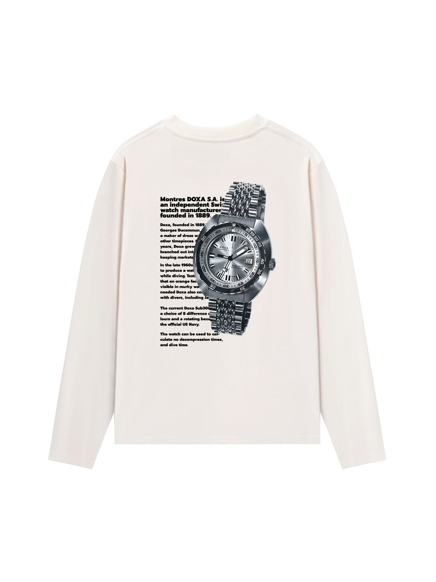 Áo Thun Dài Tay Watch Doxa X300