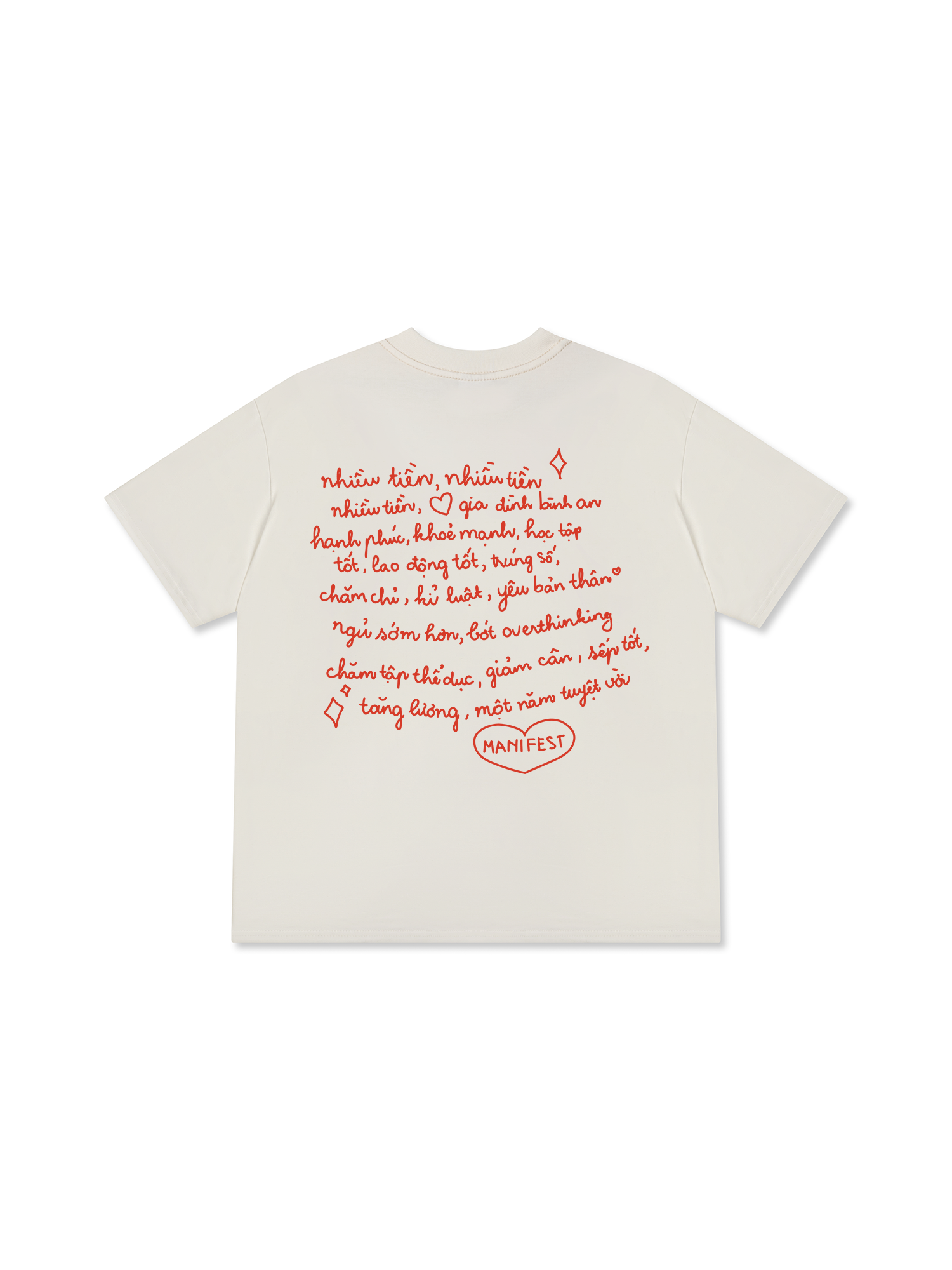 Áo Thun Relaxed Fit Manifest Năm Mới Tuyệt Vời