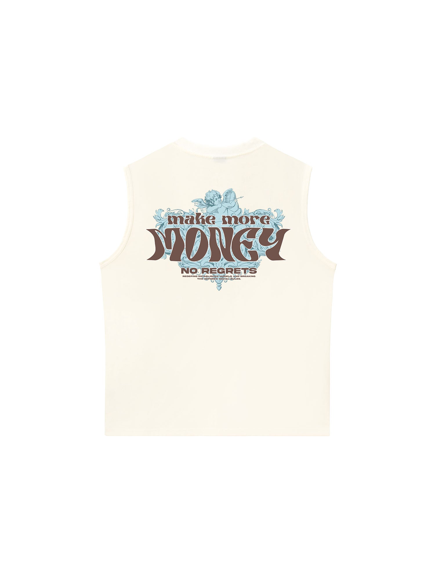Áo Ba Lỗ Relaxed Fit Money Make More No Regrets