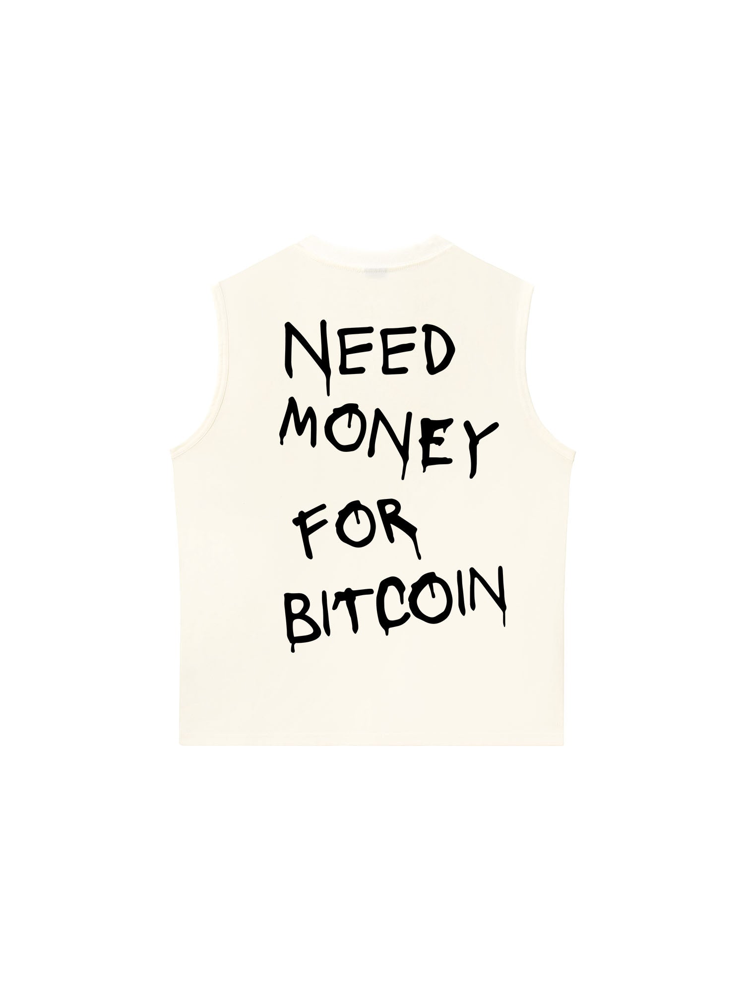 Áo Ba Lỗ Relaxed Fit Need Money For Bitcoin
