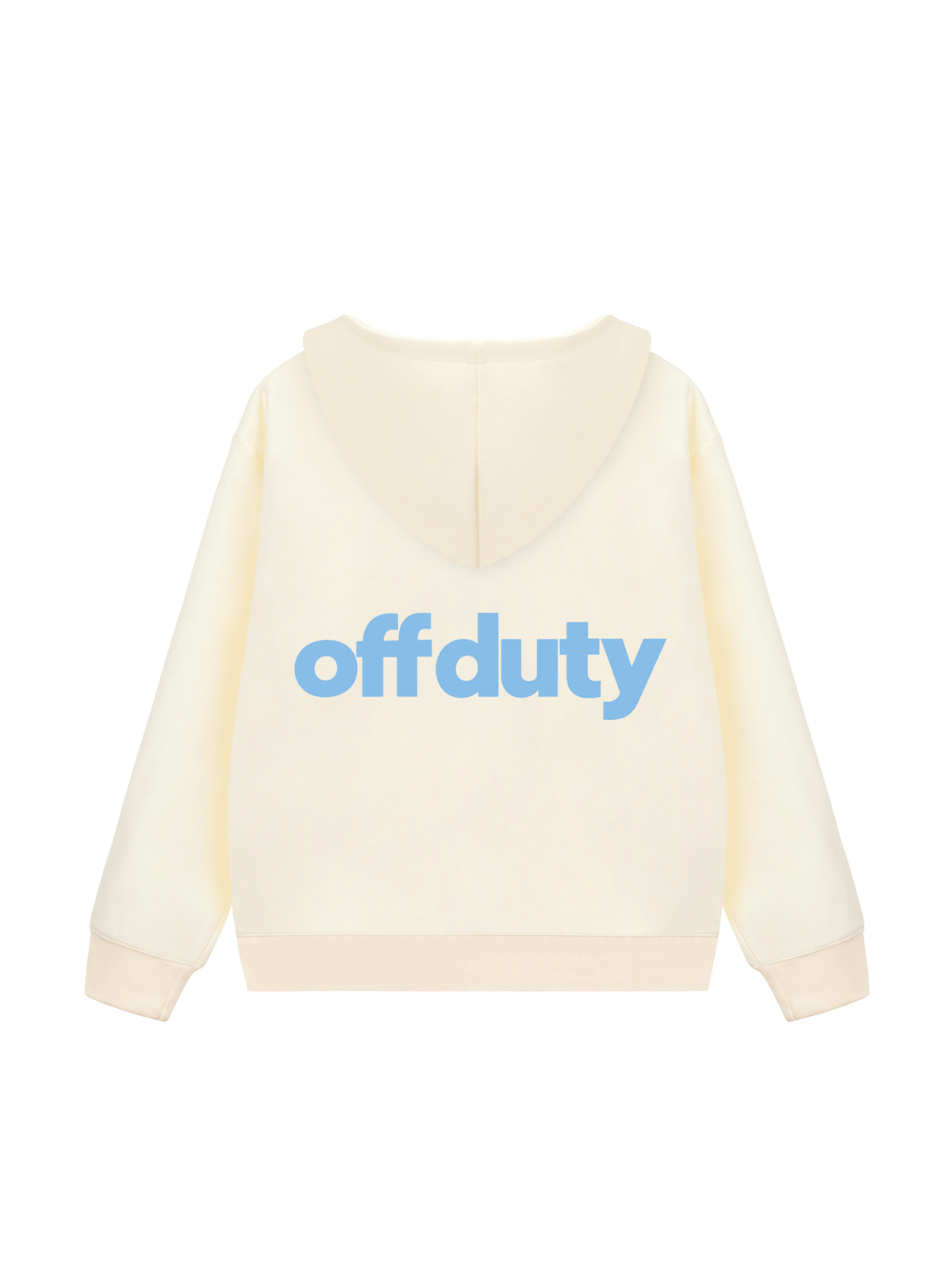 Áo Hoodie Zip Nỉ Hai Da Blue Off Duty