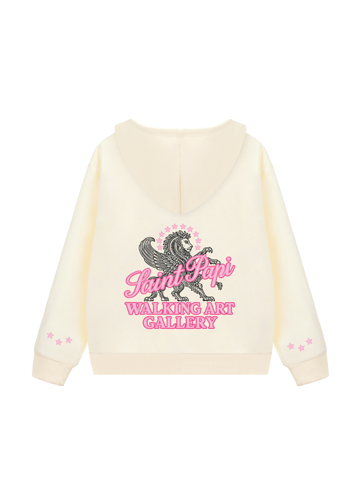 Áo Hoodie Zip Nỉ Hai Da Pink Saint Horse