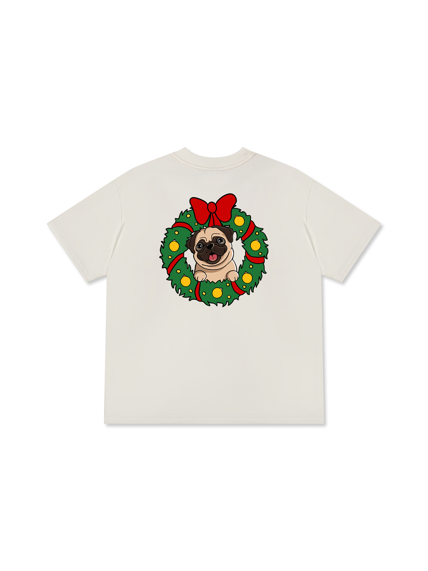 Áo Thun Relaxed Fit Pug In A Wreath