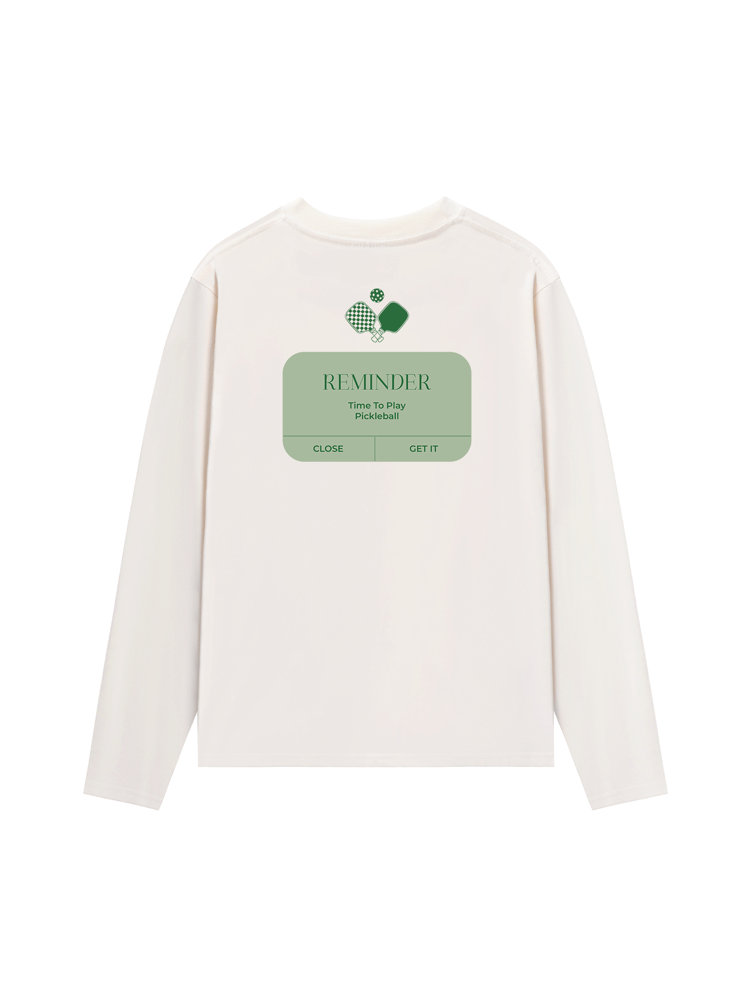 Áo Thun Dài Tay Pickleball Reminder Time To Play Pickleball