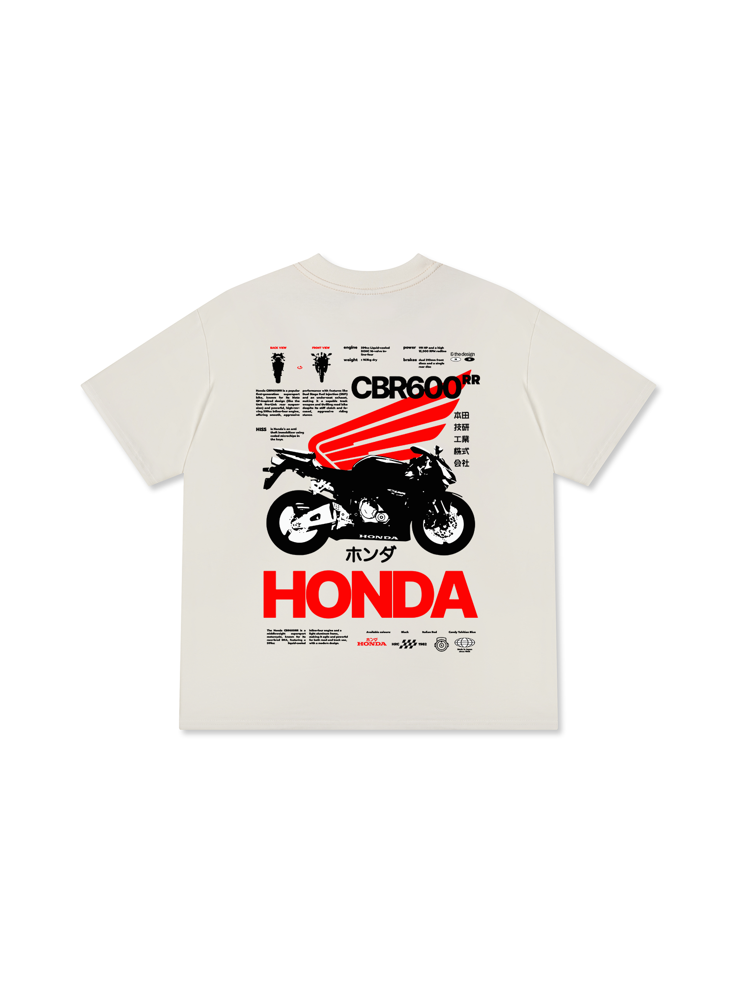 Áo Thun Relaxed Fit CBR 600 RR The Design