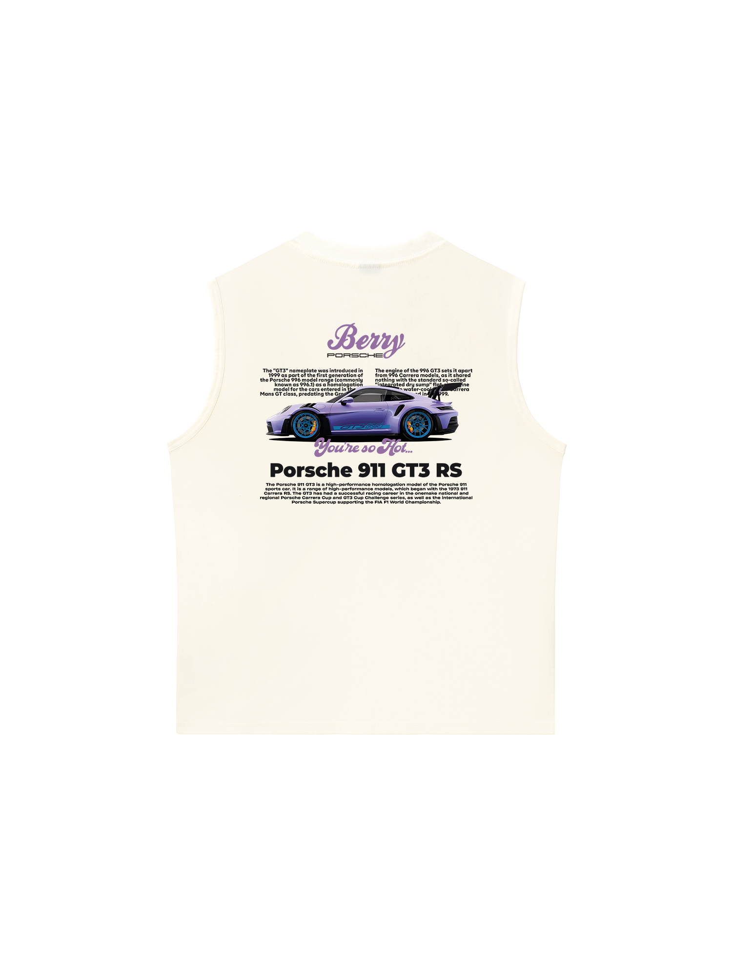 Áo Ba Lỗ Relaxed Fit Porsche Violet Berry