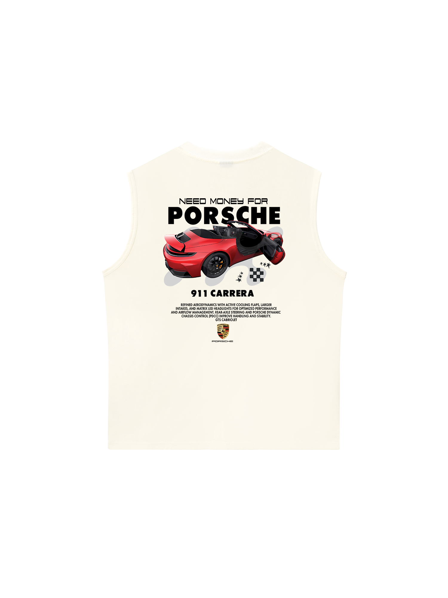 Áo Ba Lỗ Relaxed Fit Porsche Red 911