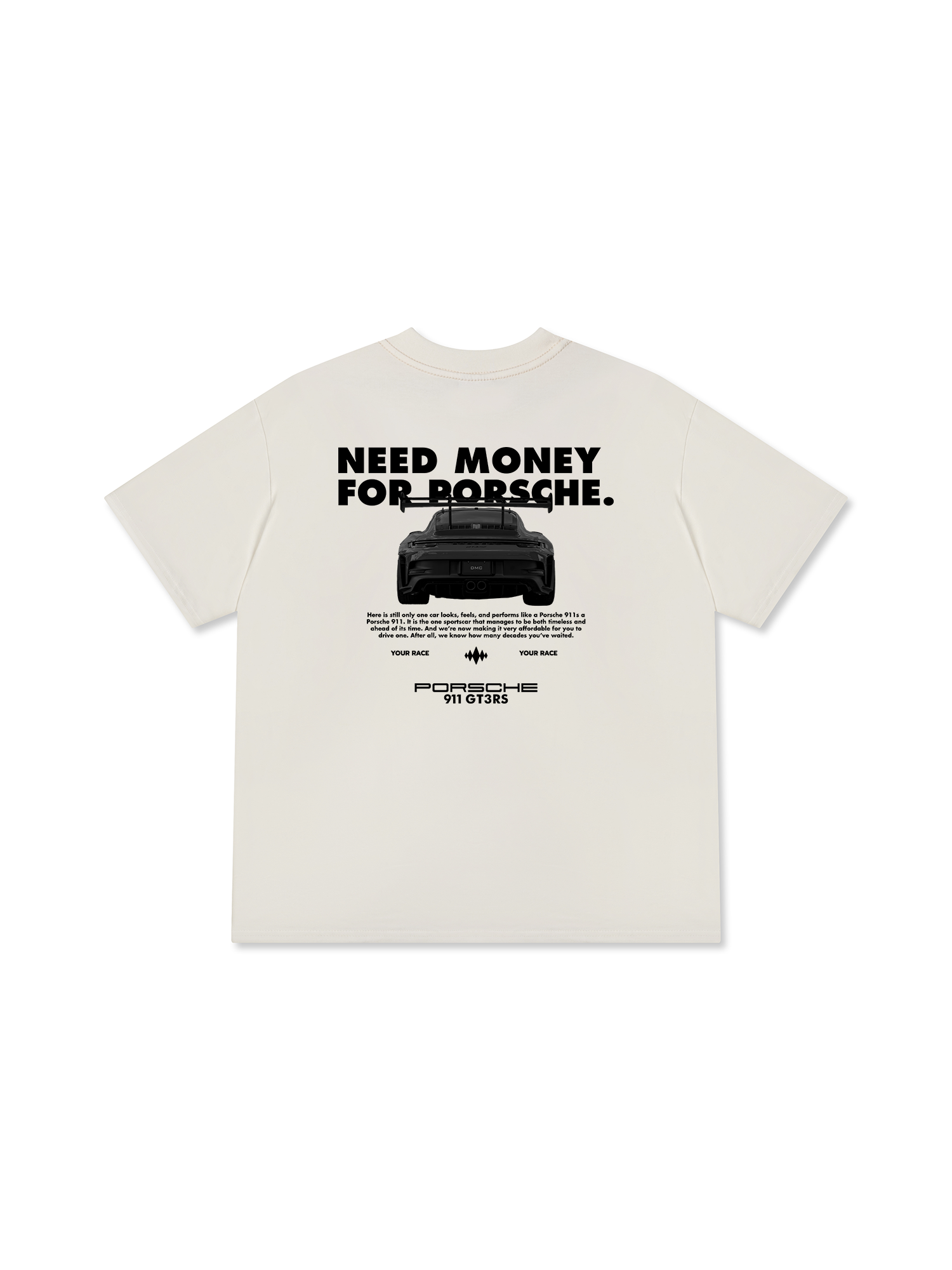 Áo Thun Relaxed Fit Porsche All Black 911 GT3RS