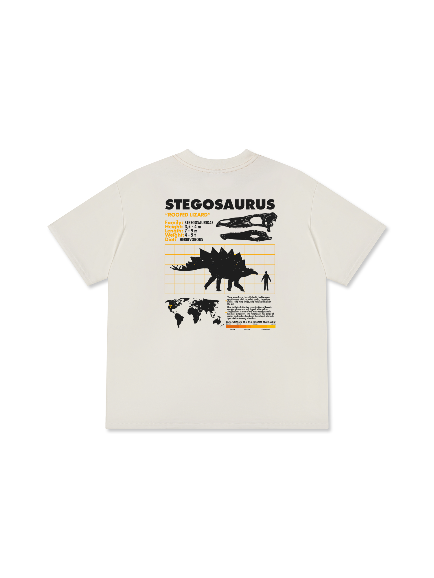 Áo Thun Relaxed Fit Analysis Table Stegosaurus