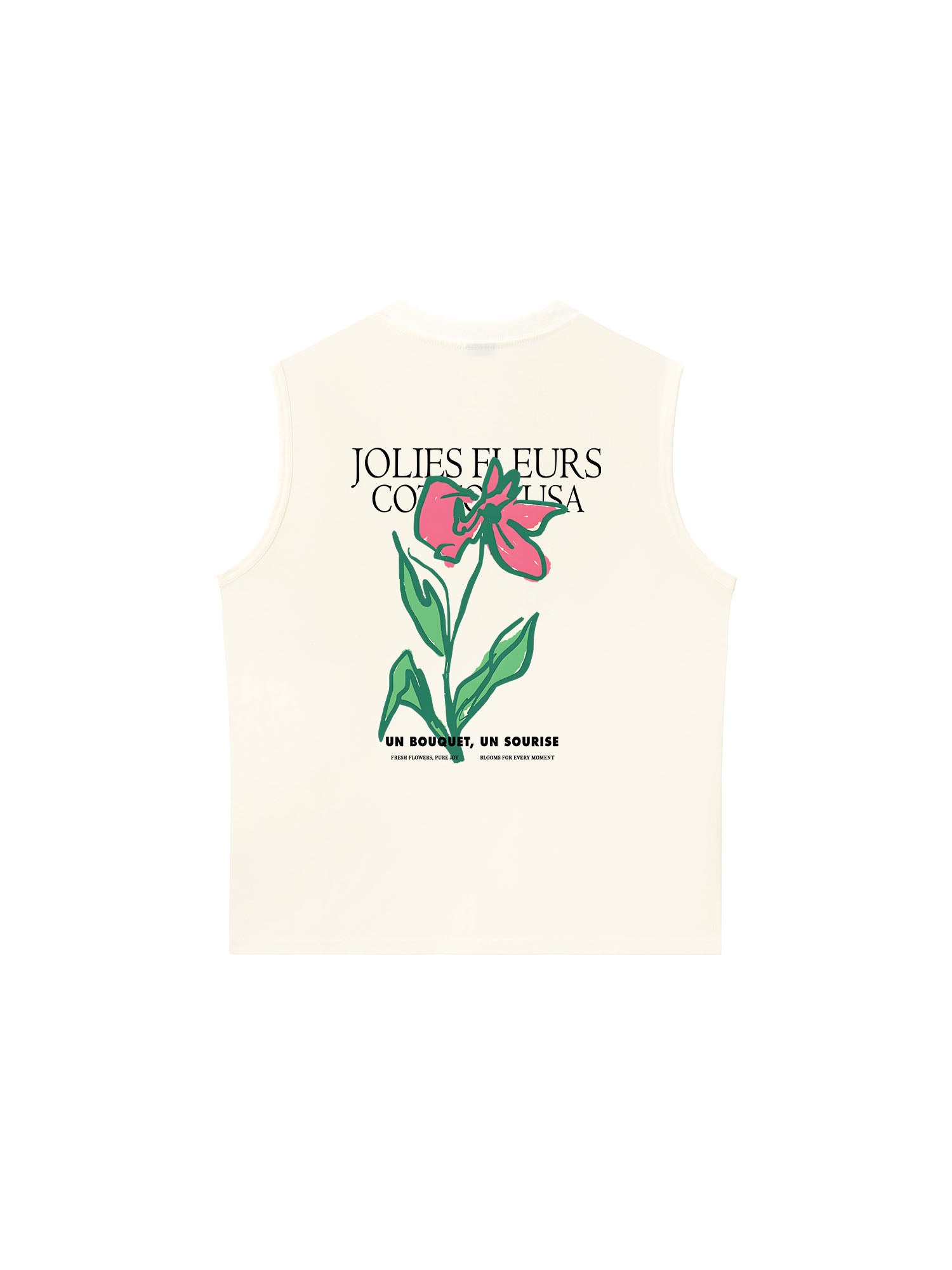 Áo Ba Lỗ Relaxed Fit Floral Jolies Fleurs