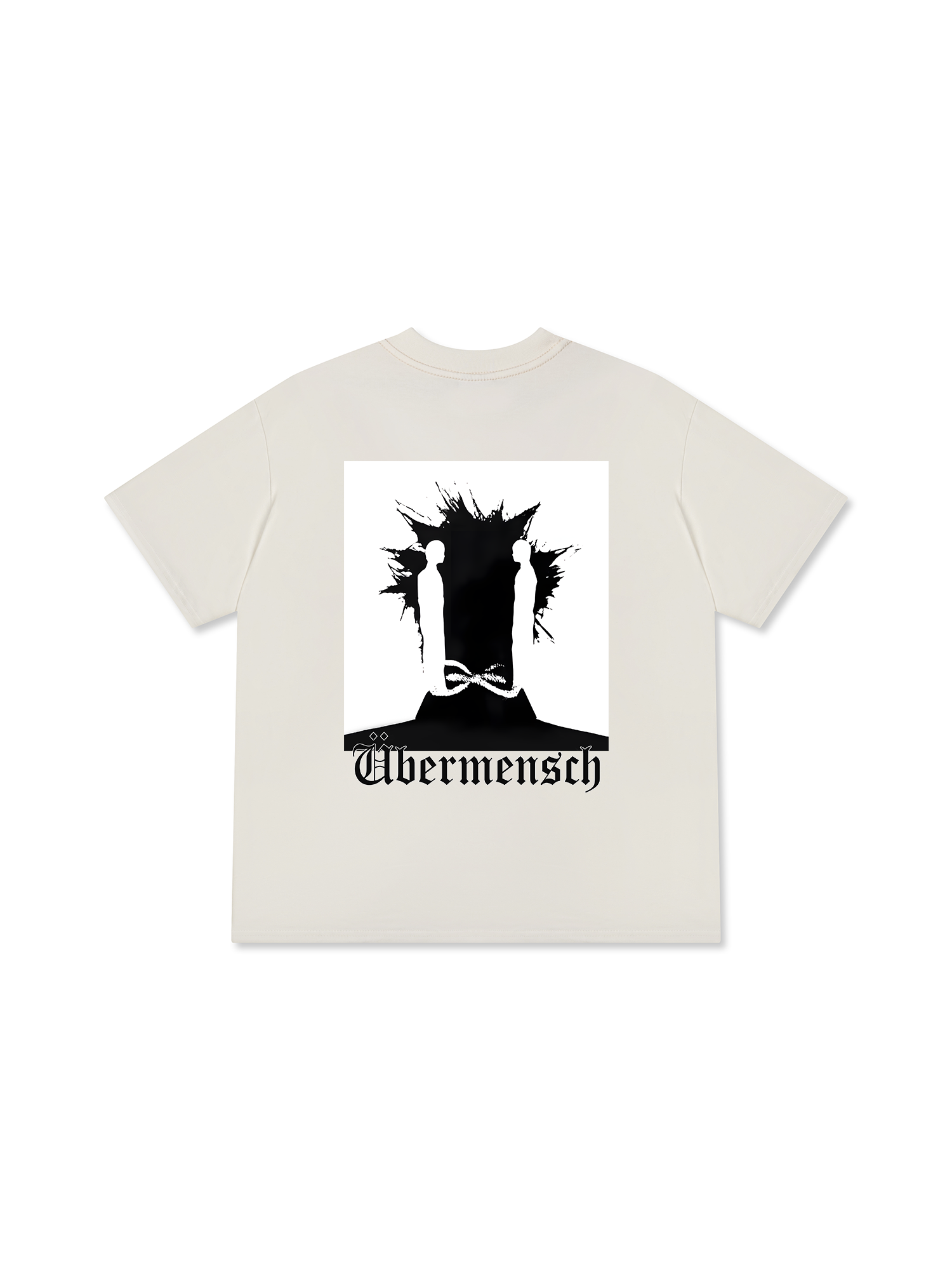 Áo Thun Relaxed Fit Idols Ubermensch Black And White