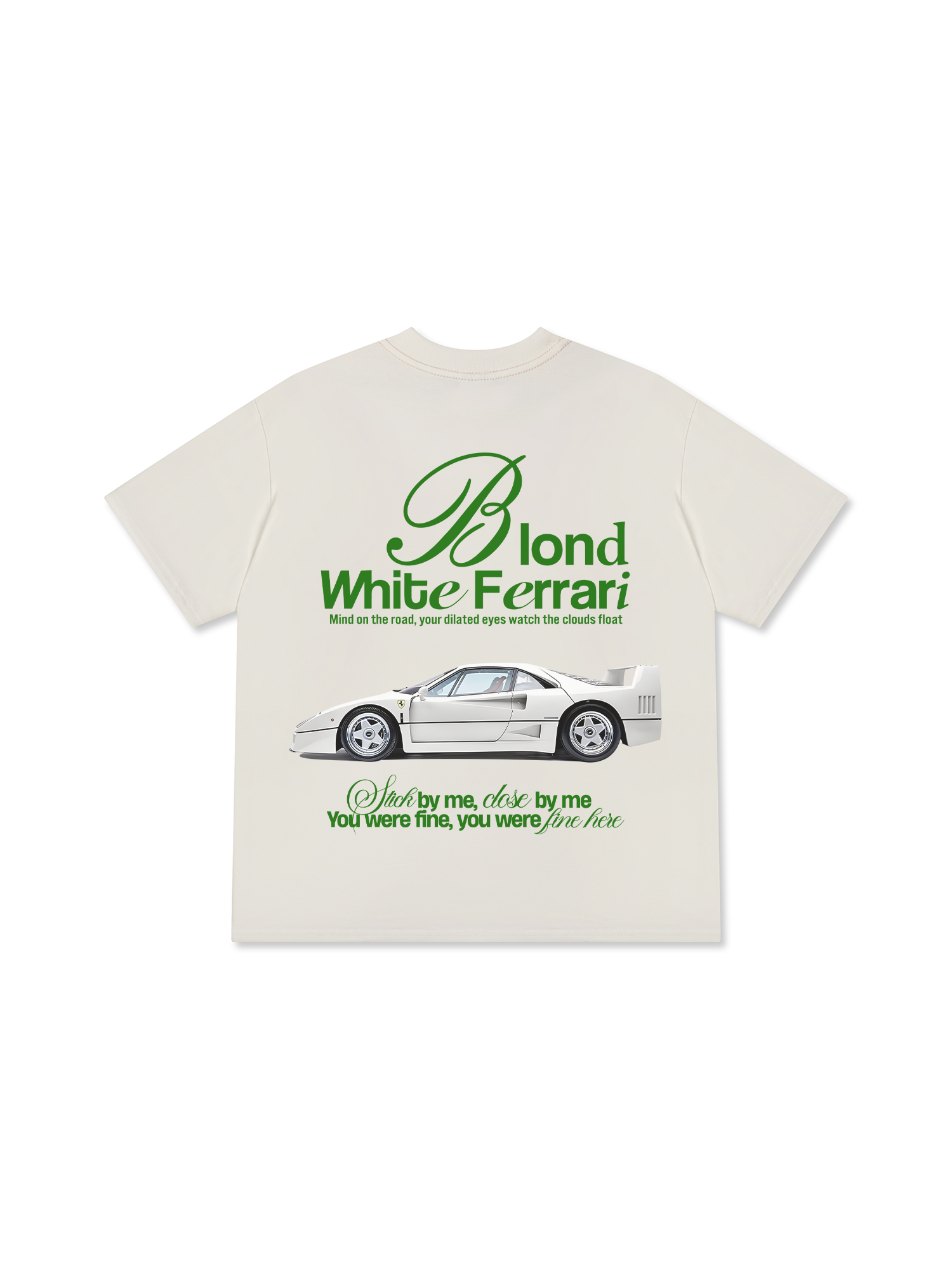 Áo Thun Relaxed Fit Ferrari Blond White