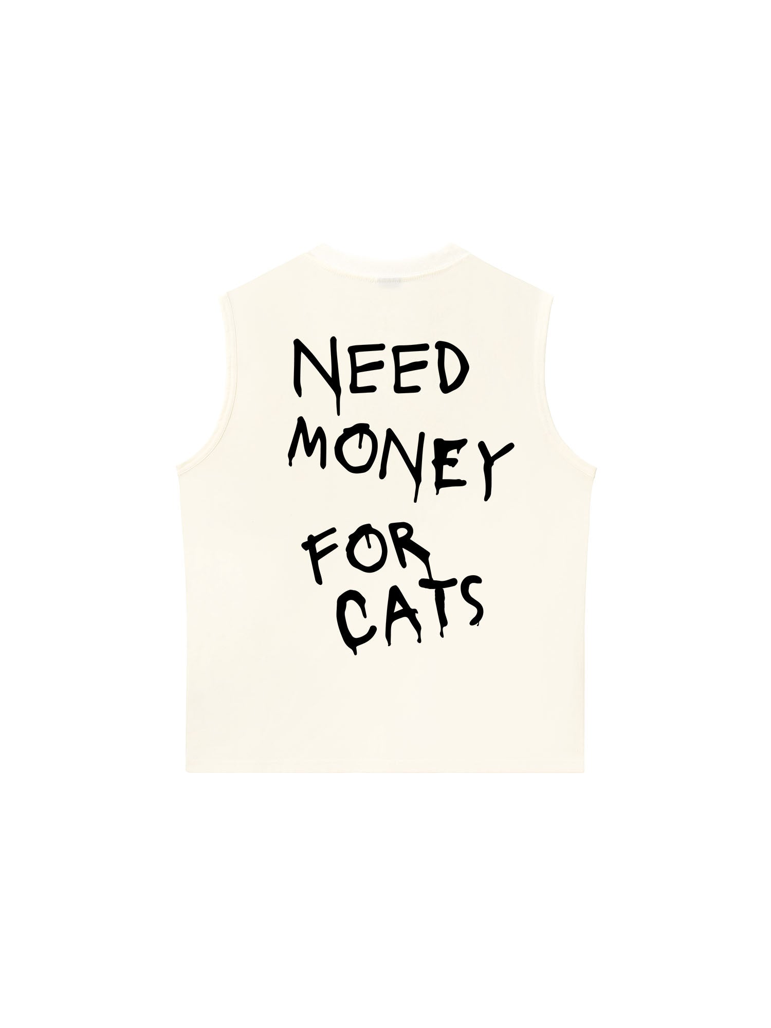 Áo Ba Lỗ Relaxed Fit Need Money For Cats